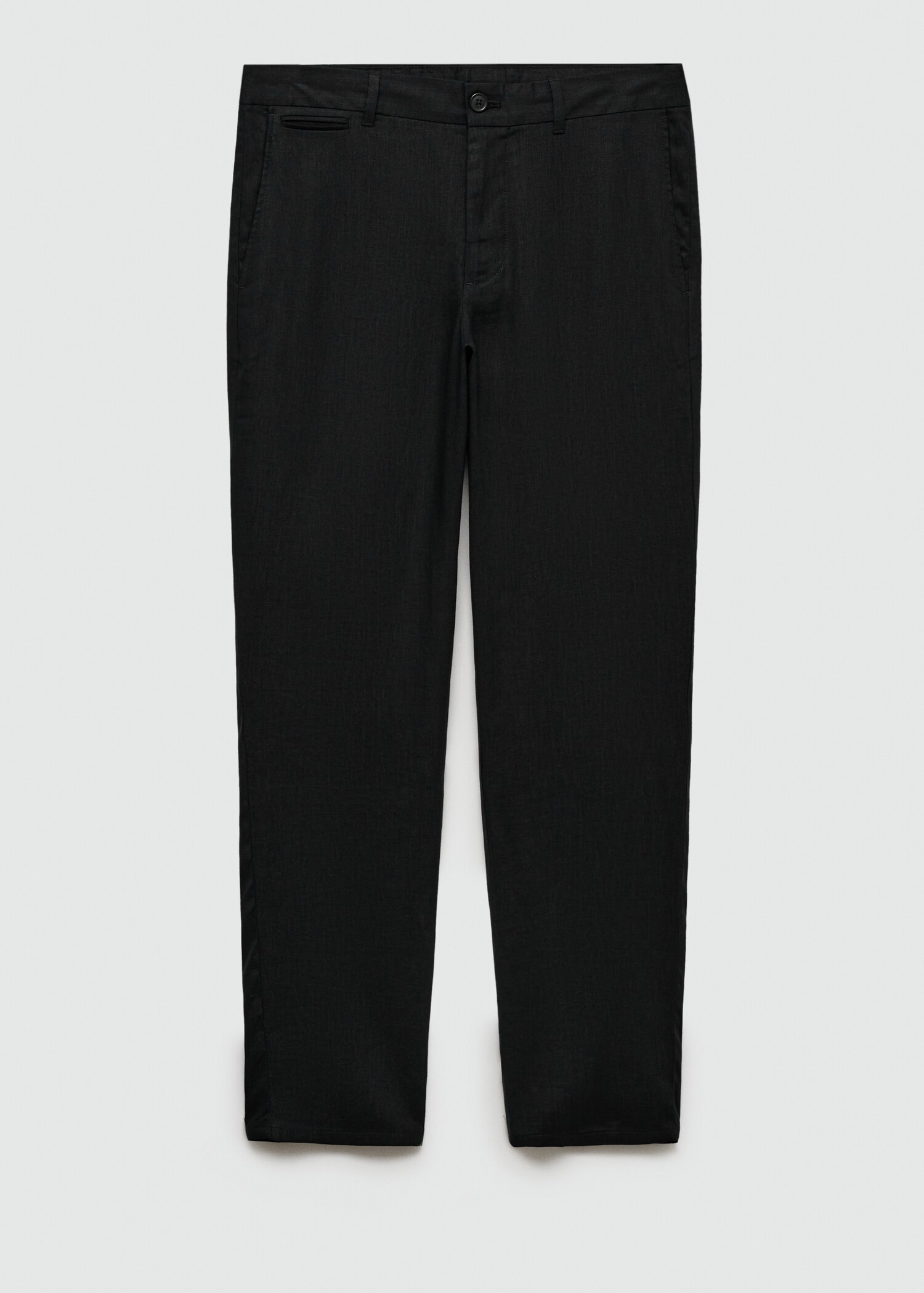 Slim-fit 100% linen trousers - Article without model