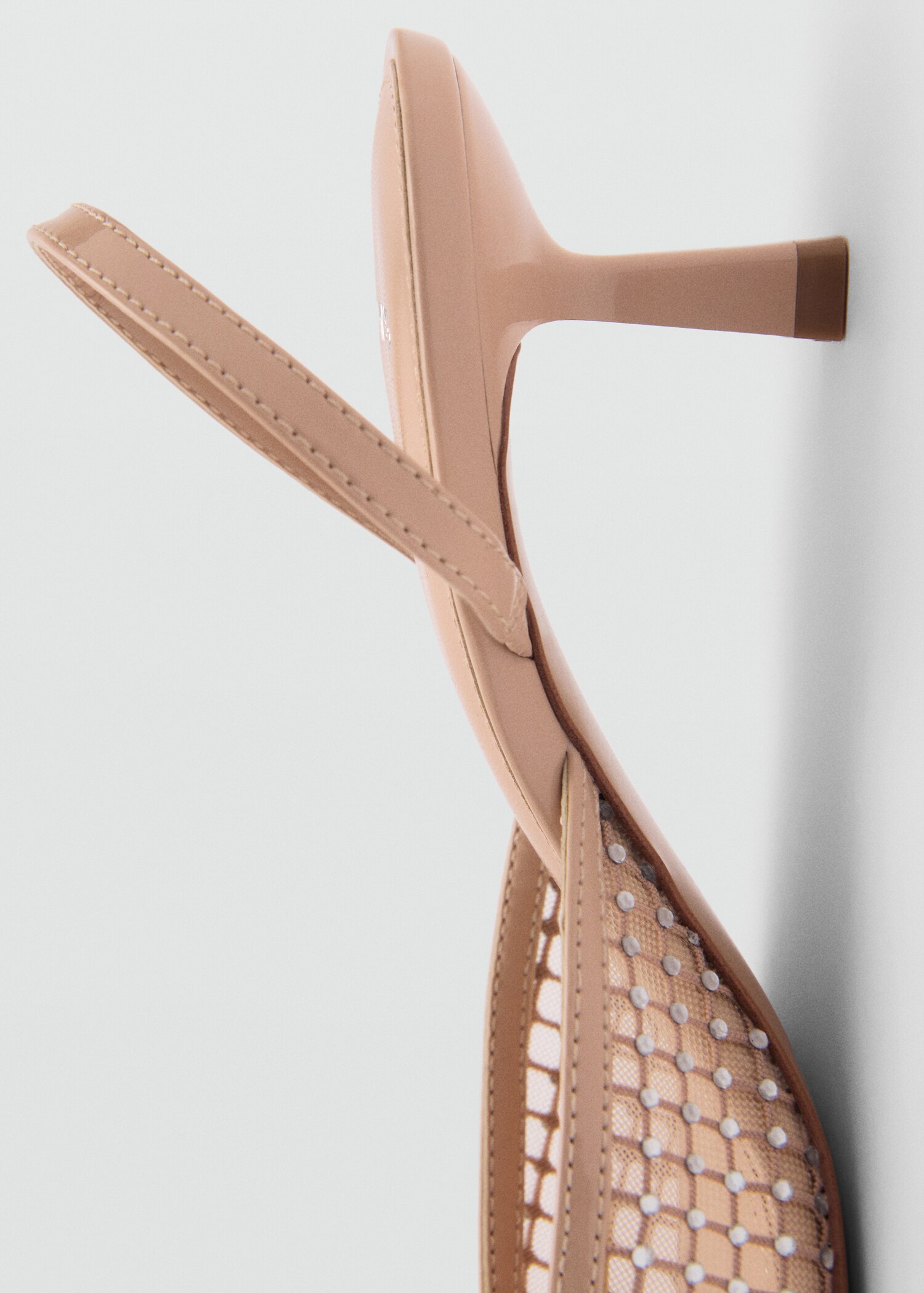 Glitter mesh heeled shoes - Details of the article 1