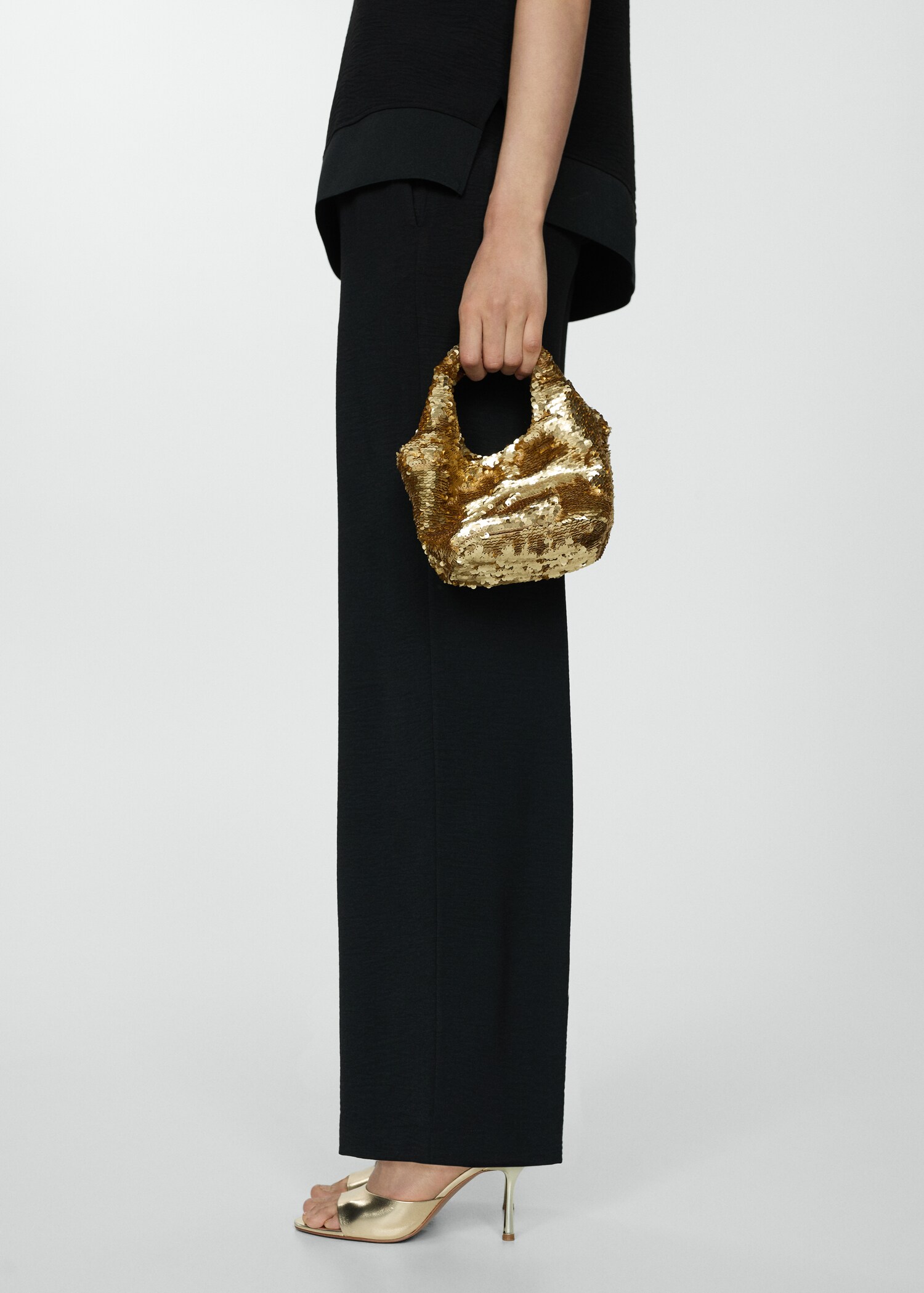 Pantalon fluide wideleg - Plan moyen