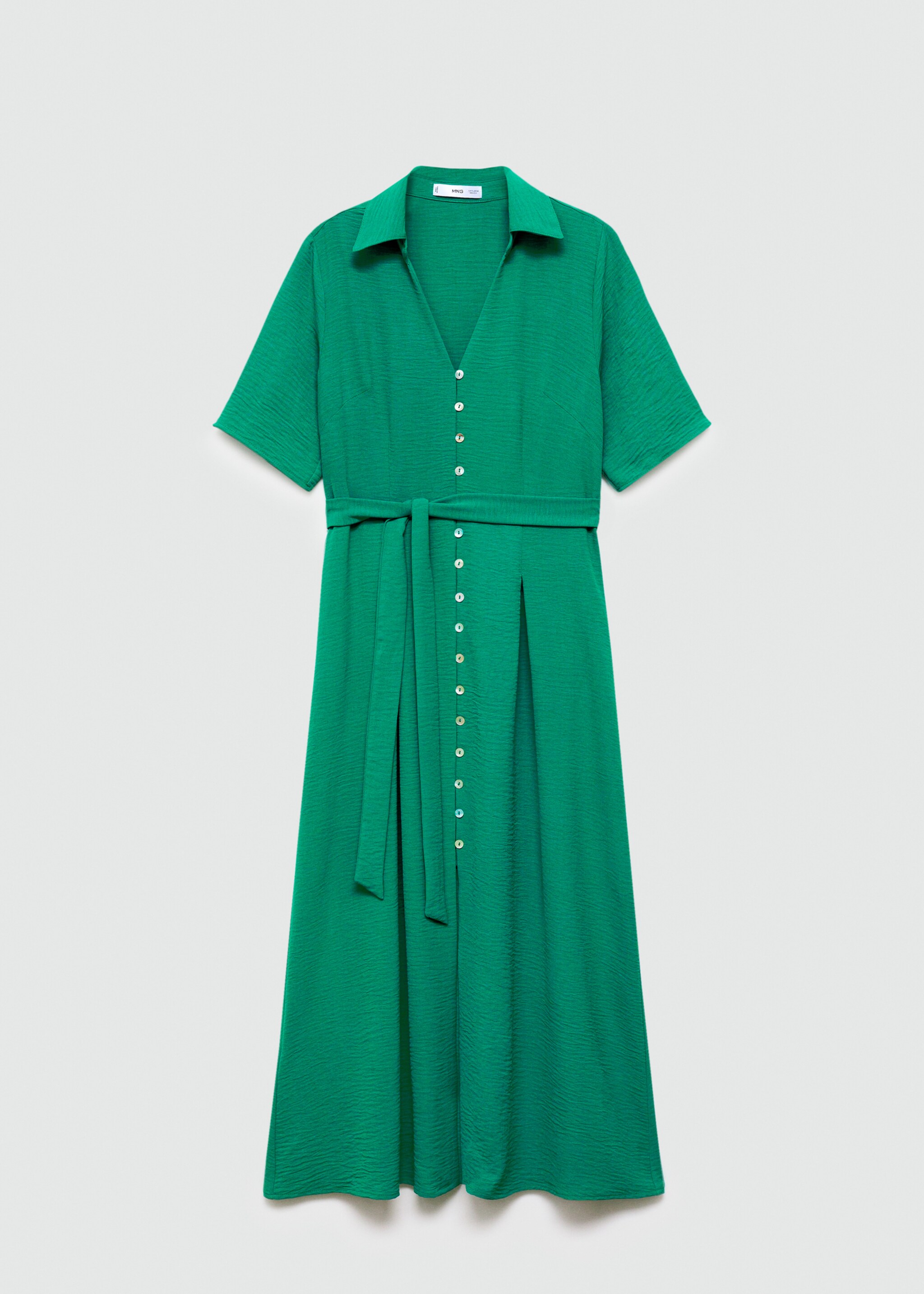 Rochie-cămașă cu fundă - Articol fără model