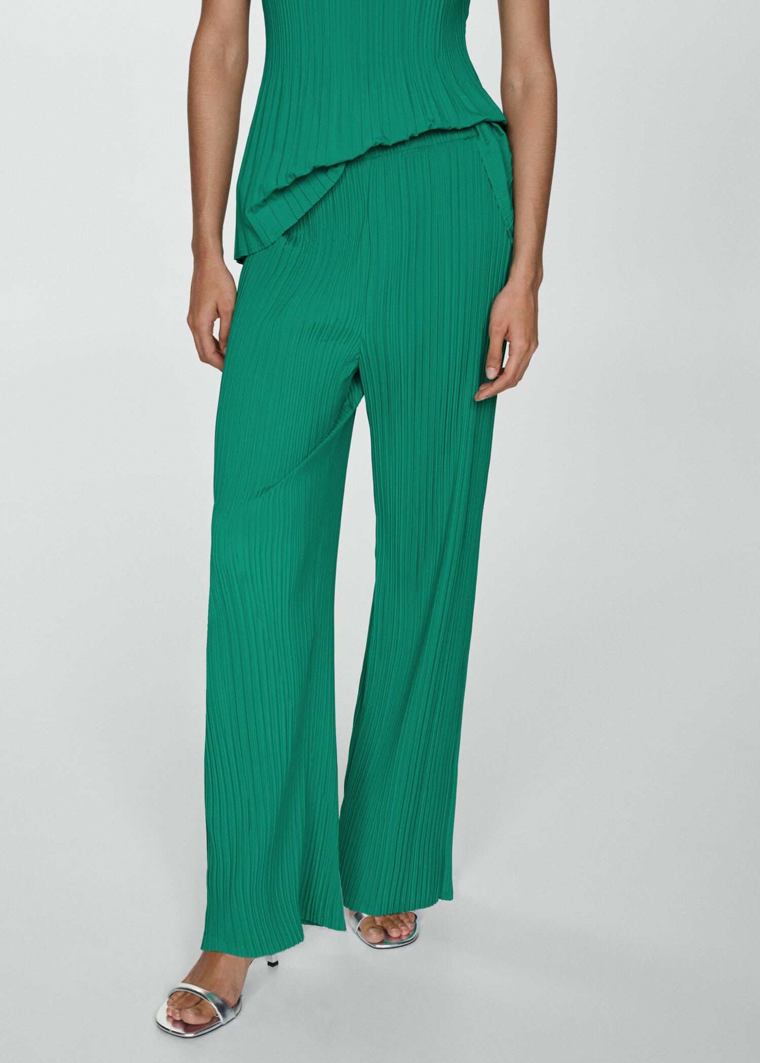 Fluid pleated pants - Medium plane