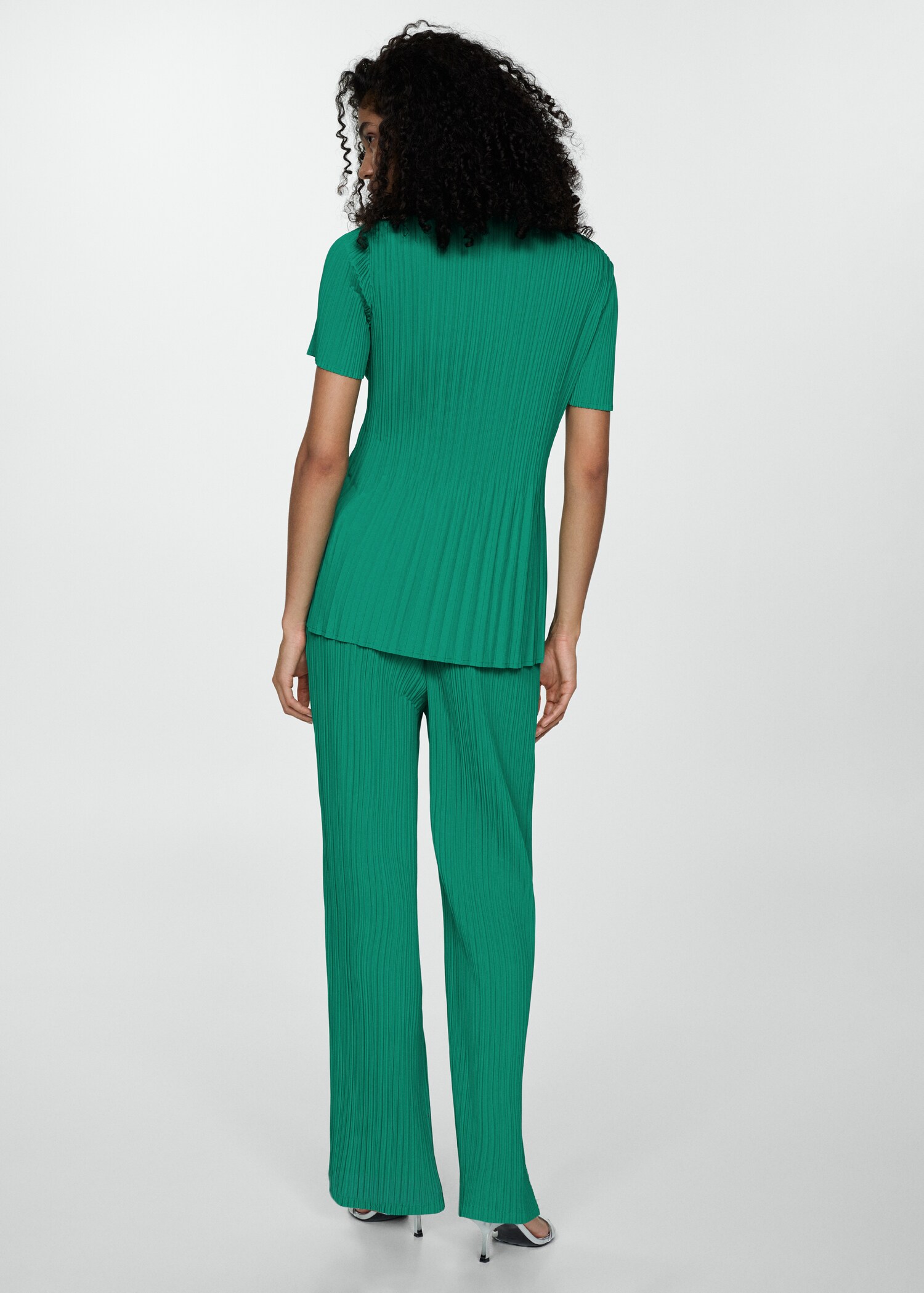 Fluid pleated pants - Reverse of the article