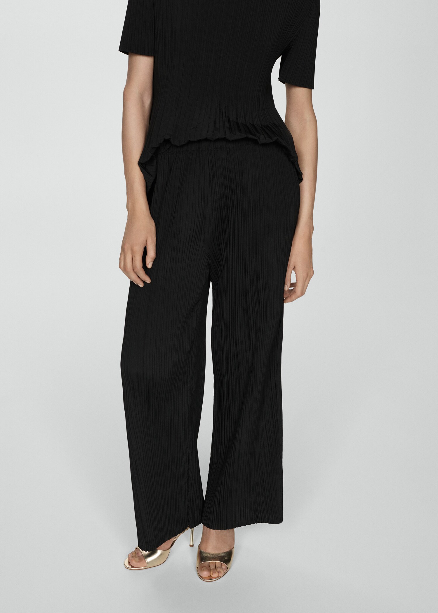 Fluid pleated pants - Medium plane