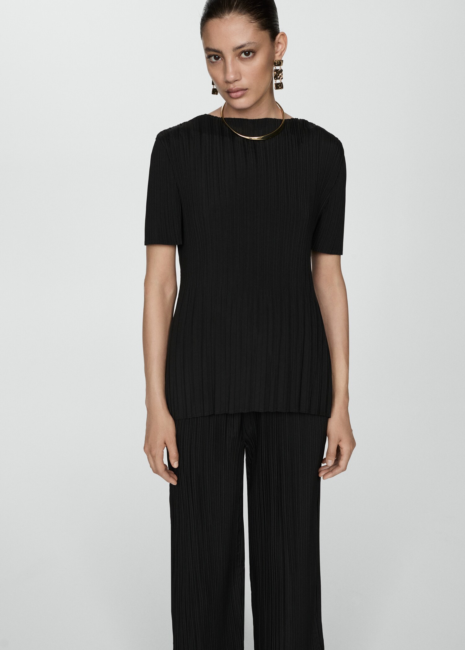 Fluid pleated pants - Details of the article 1