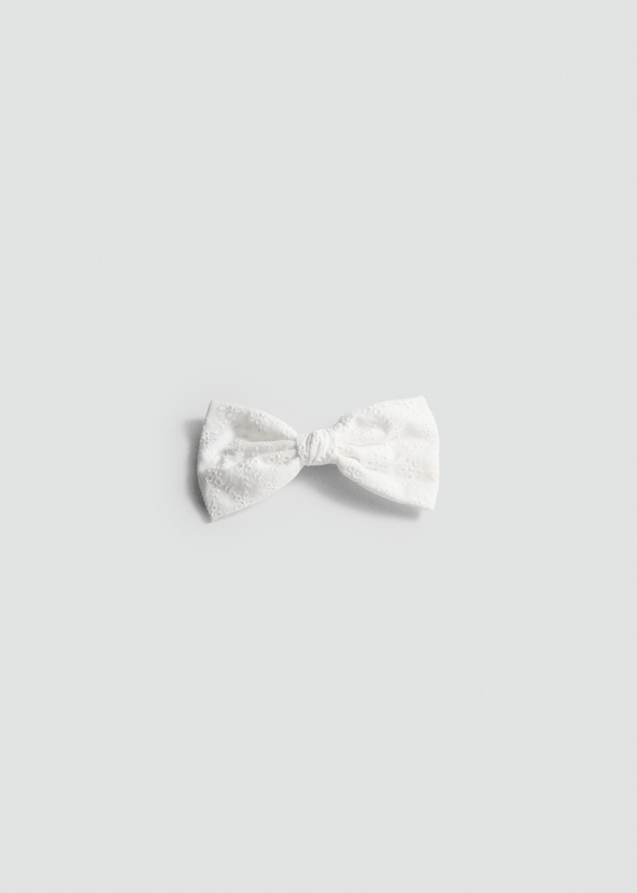 Barrette nœud broderie - Article sans modèle
