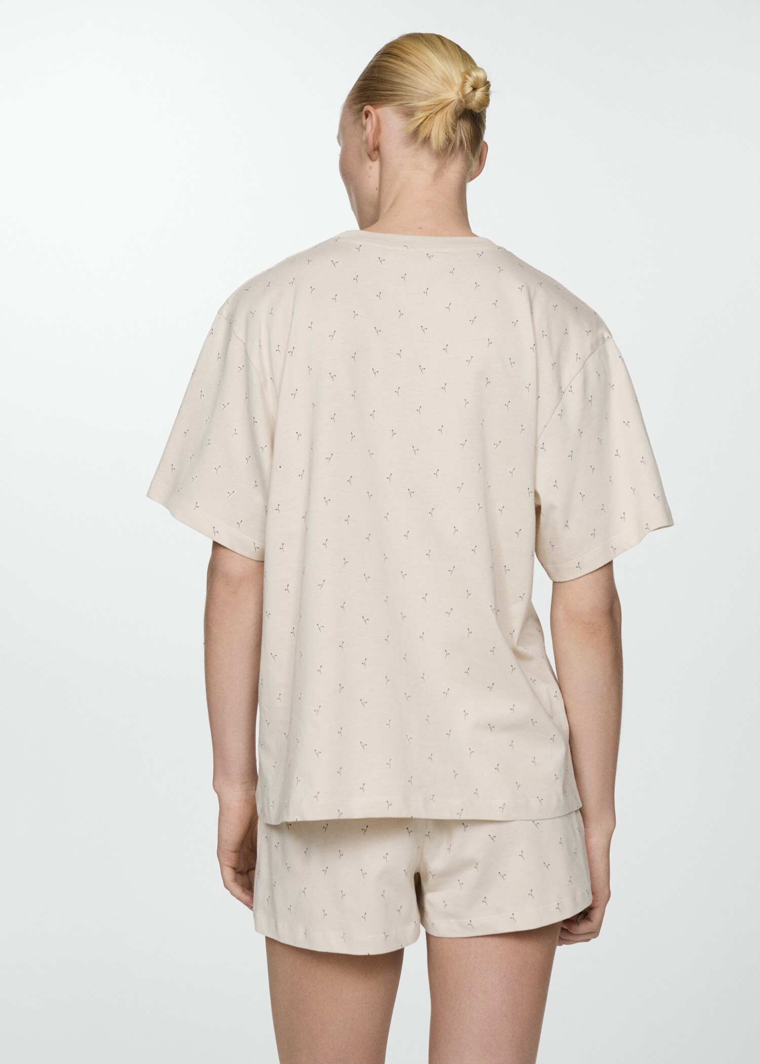 Two-piece short pyjamas - Reverse of the article