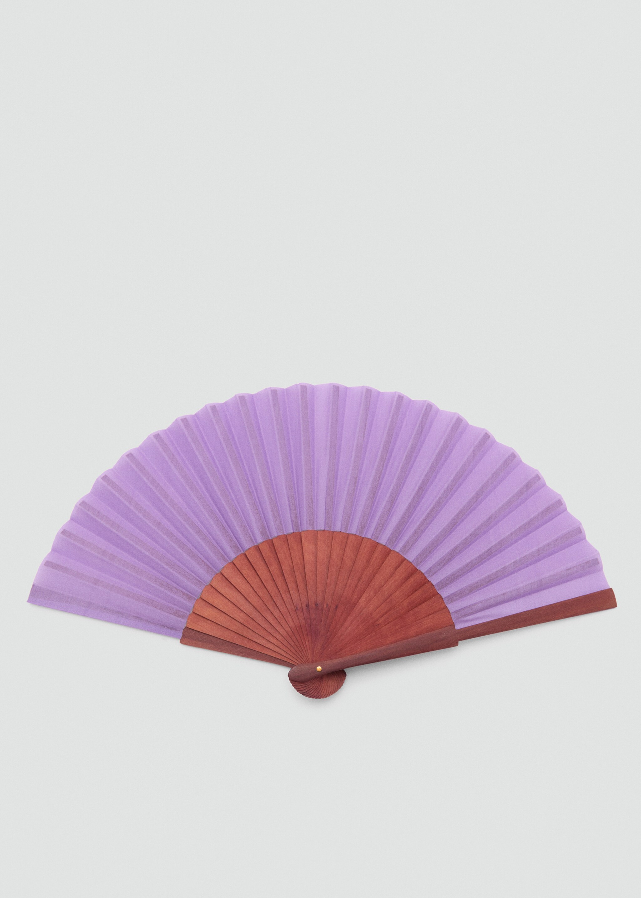 Wooden fan - Article without model, Lilac. Ref: 77050273-00.