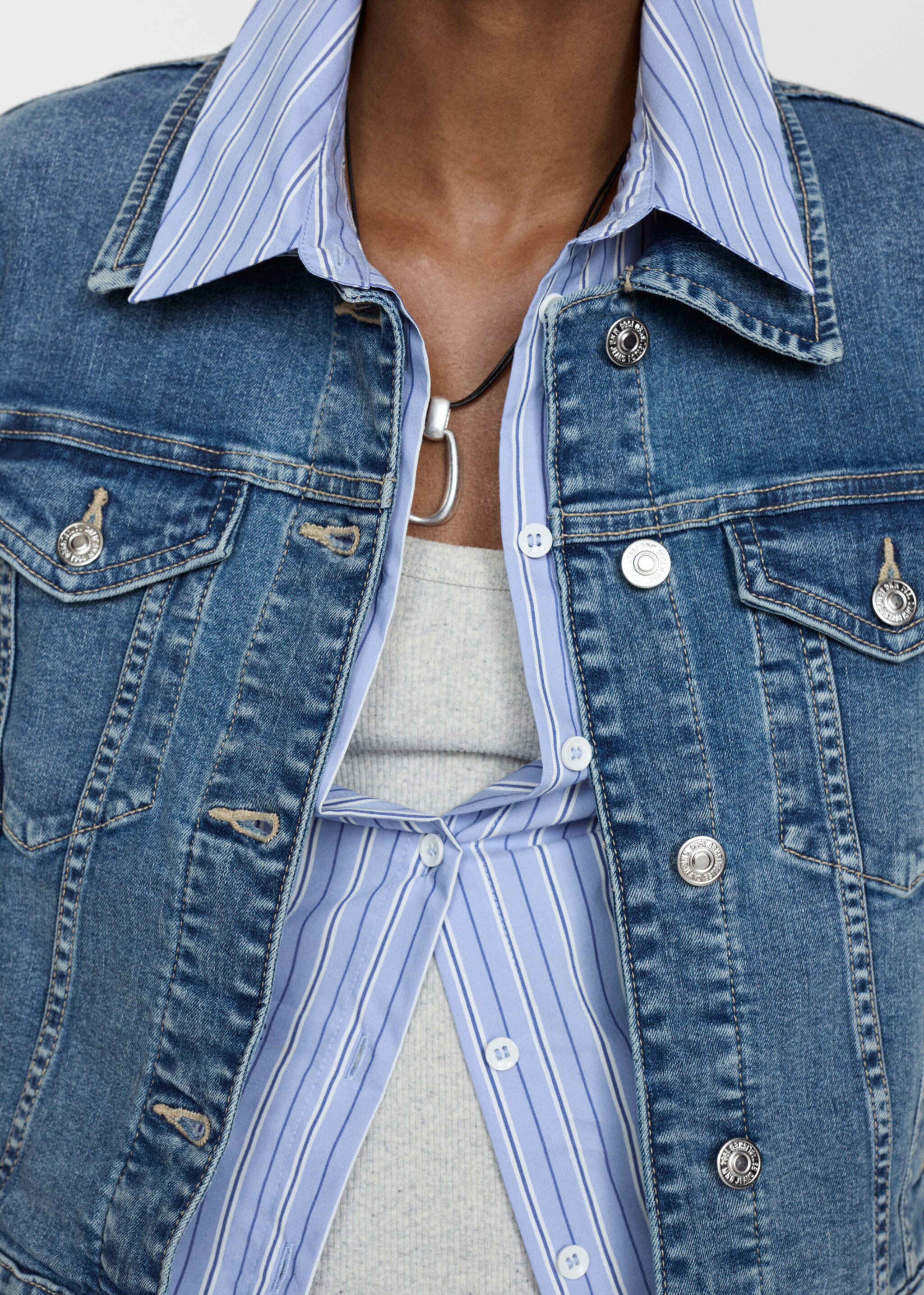 Blouson jean poches - Détail de l'article 6