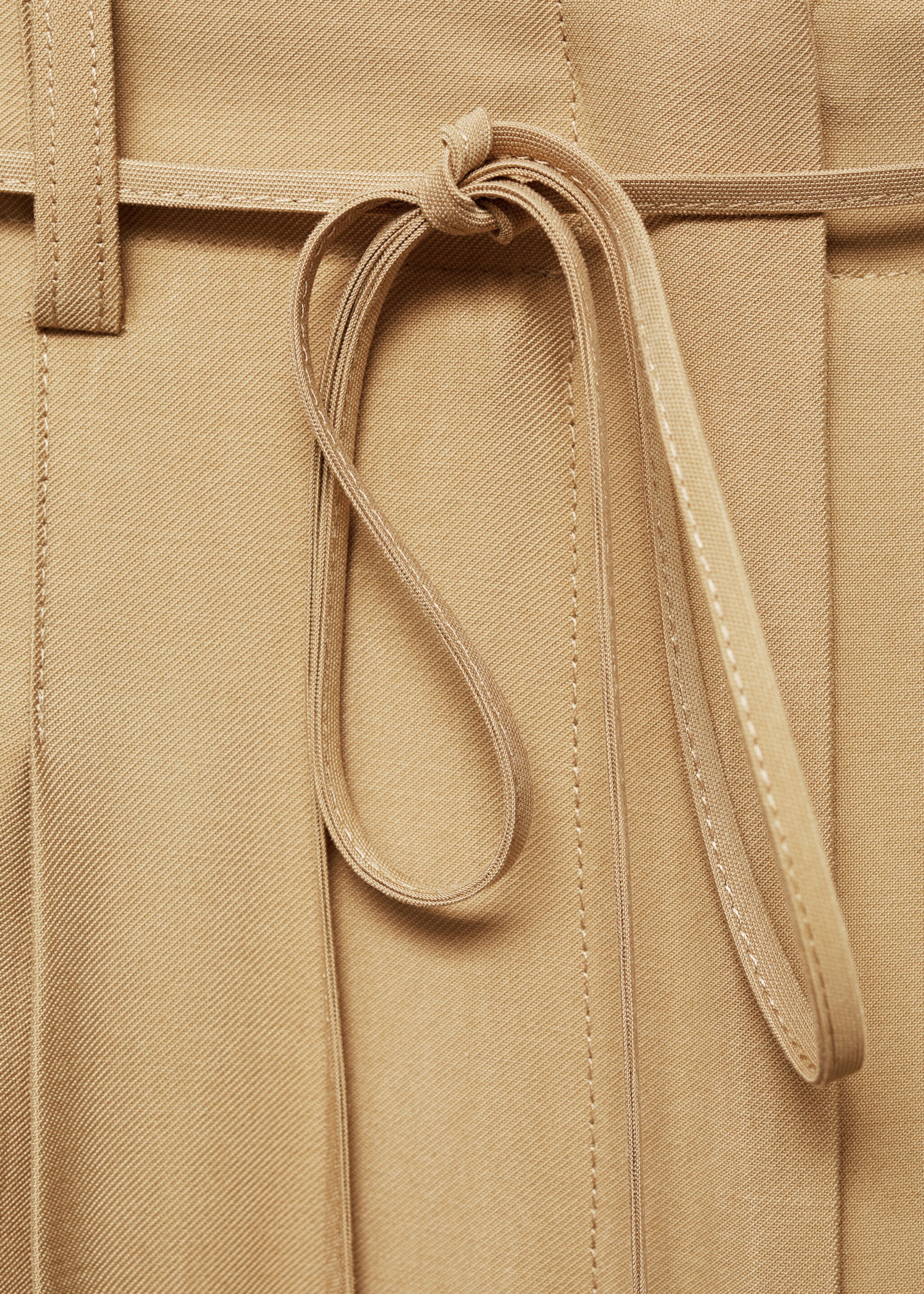 Wideleg trousers with elastic waist - Details of the article 8