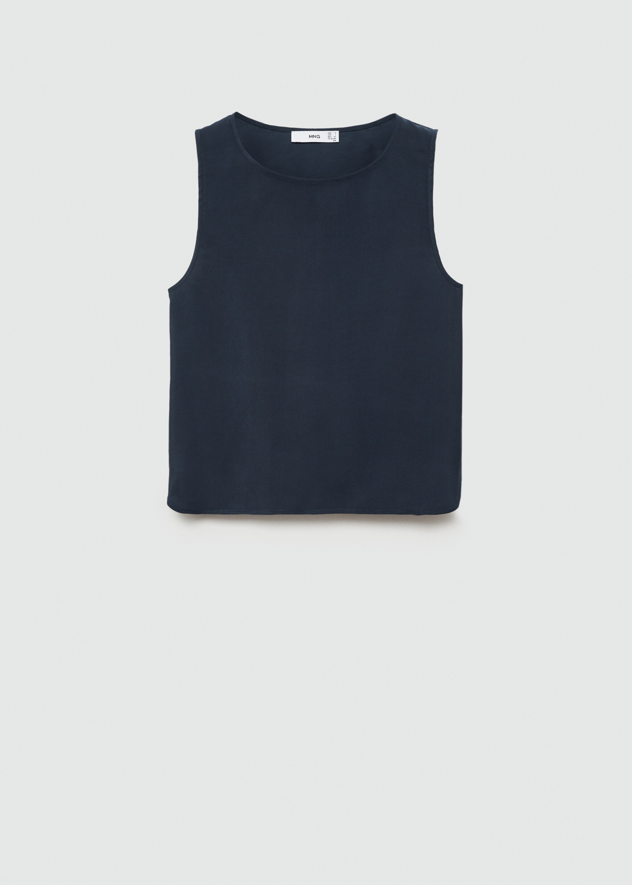 Fluid strapless top - Article without model