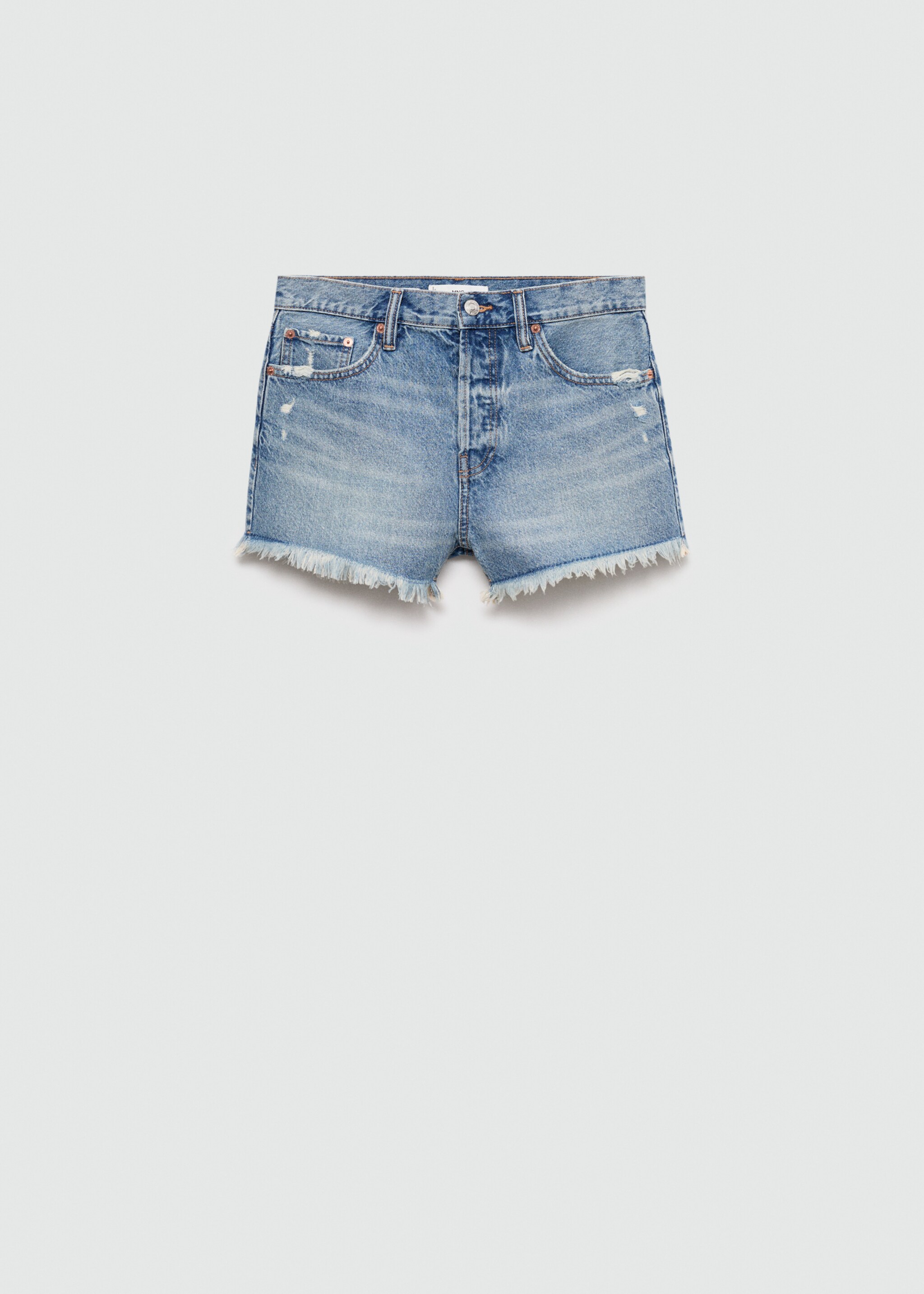 Jeansshorts mit ausgefranstem Saum - Artikel ohne Model
