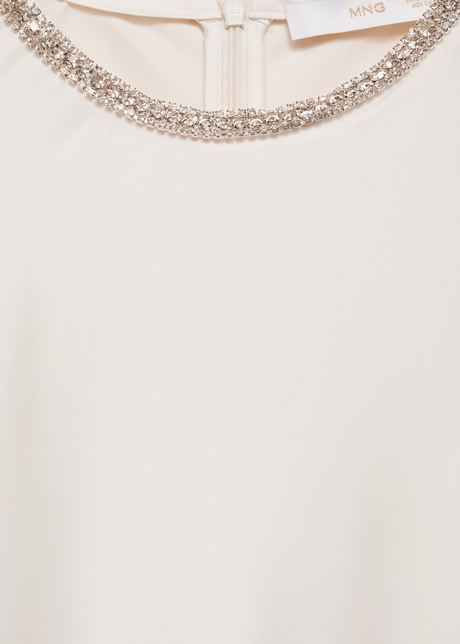 Flared-sleeve satin dress - Details of the article 8