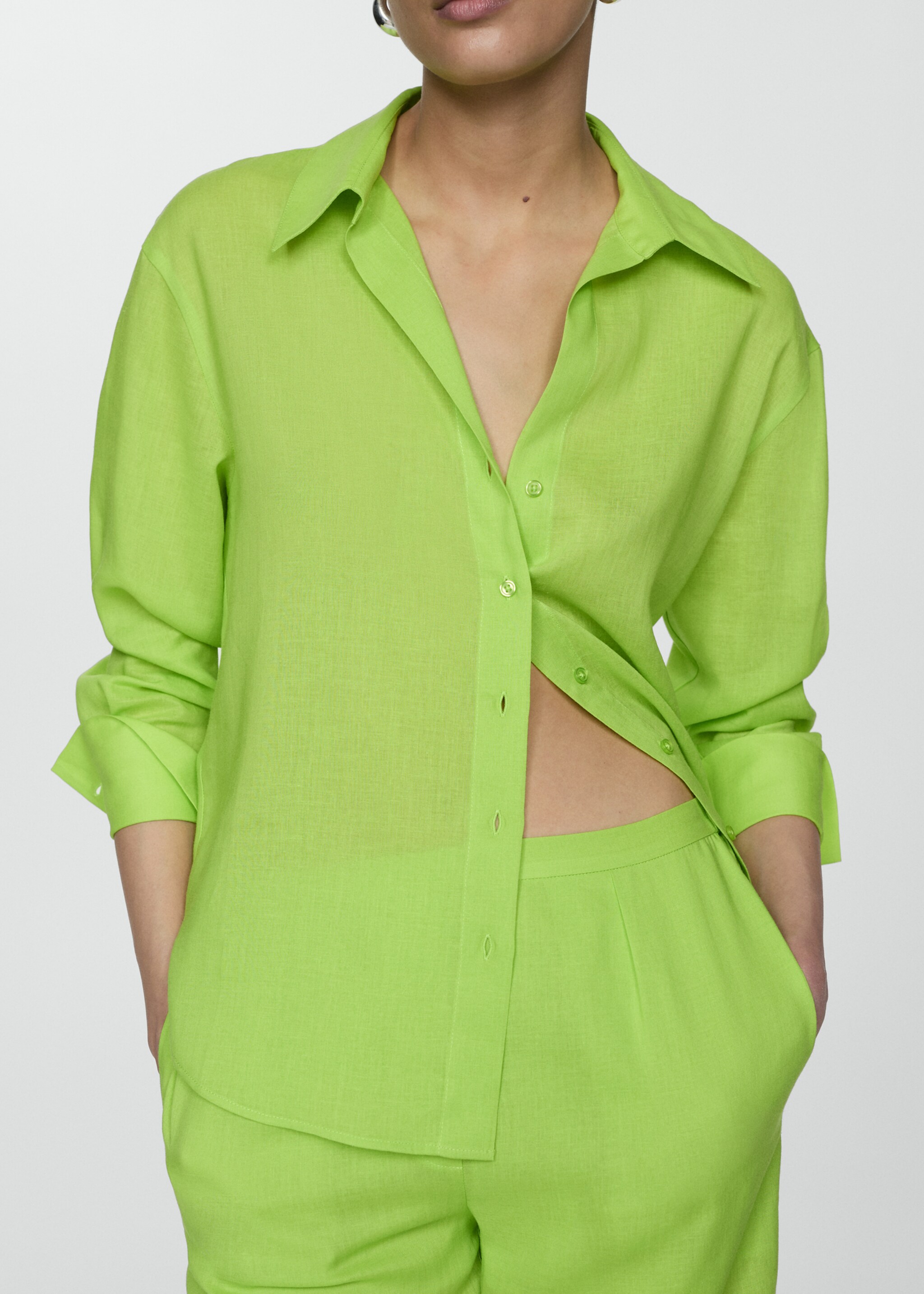 Straight-fit lyocell trousers - Details of the article 6