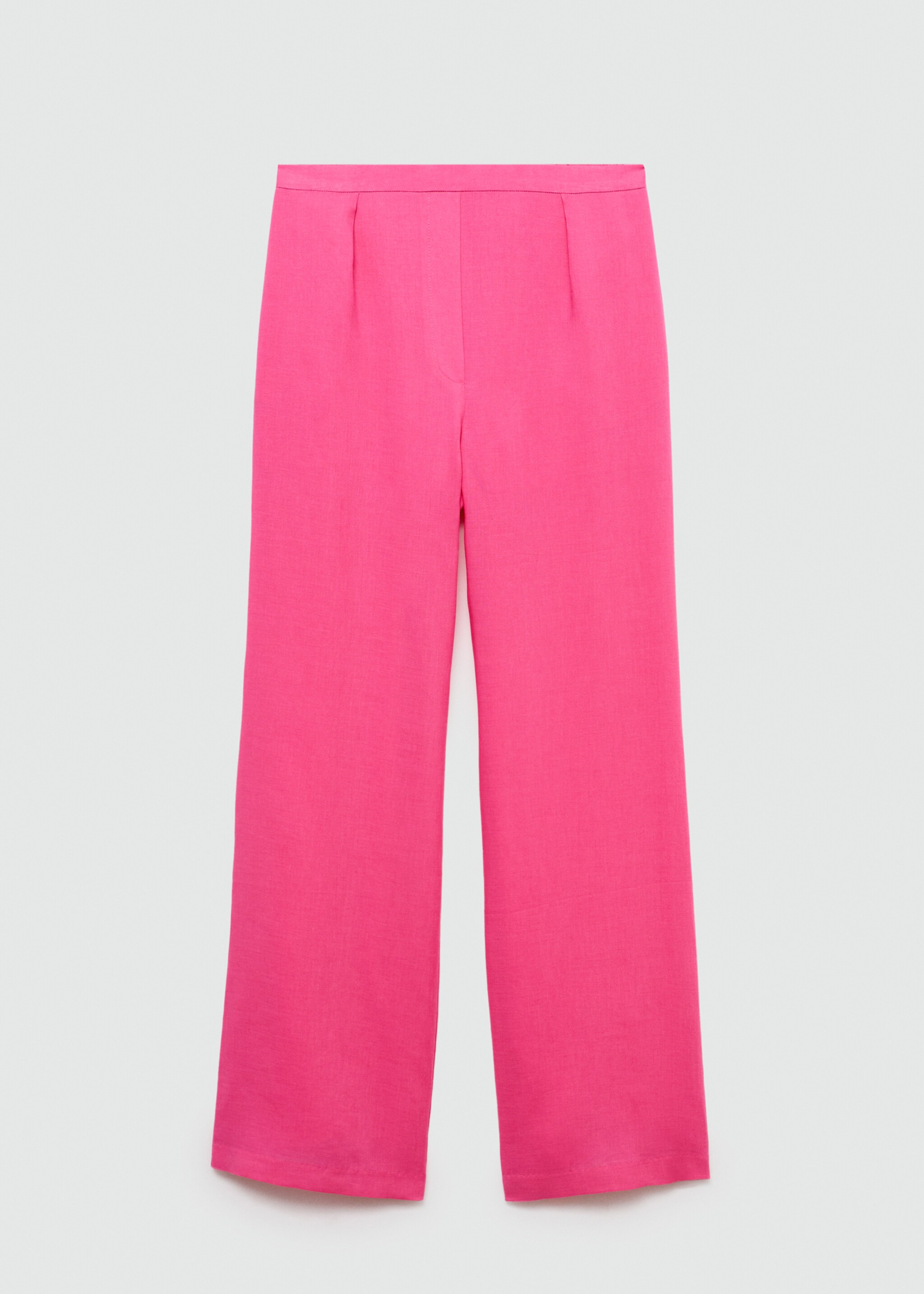 Straight-fit lyocell trousers - Article without model