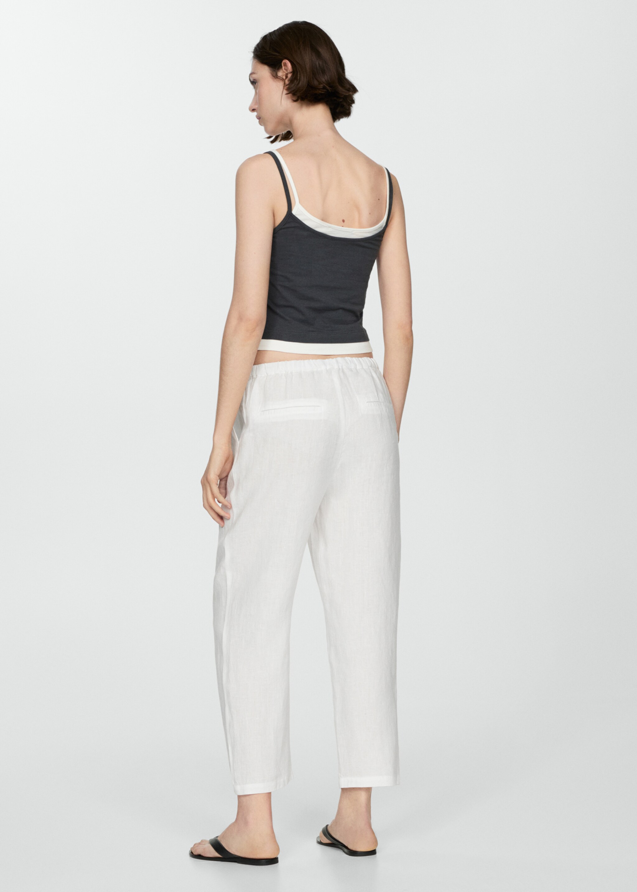 Pantalón jogger lino - Reverso del artículo