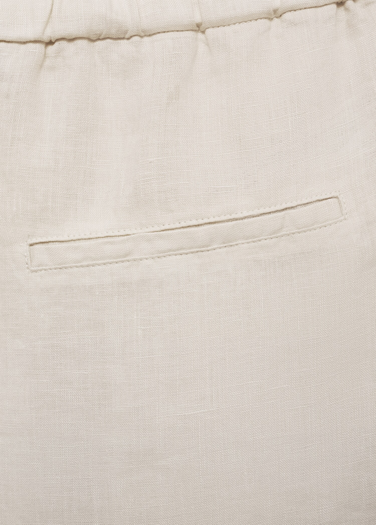 Linen jogger trousers - Details of the article 0