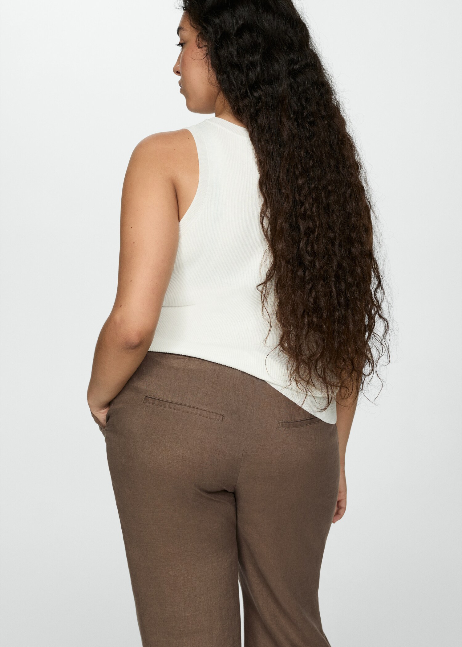 Linen jogger trousers - Details of the article 4
