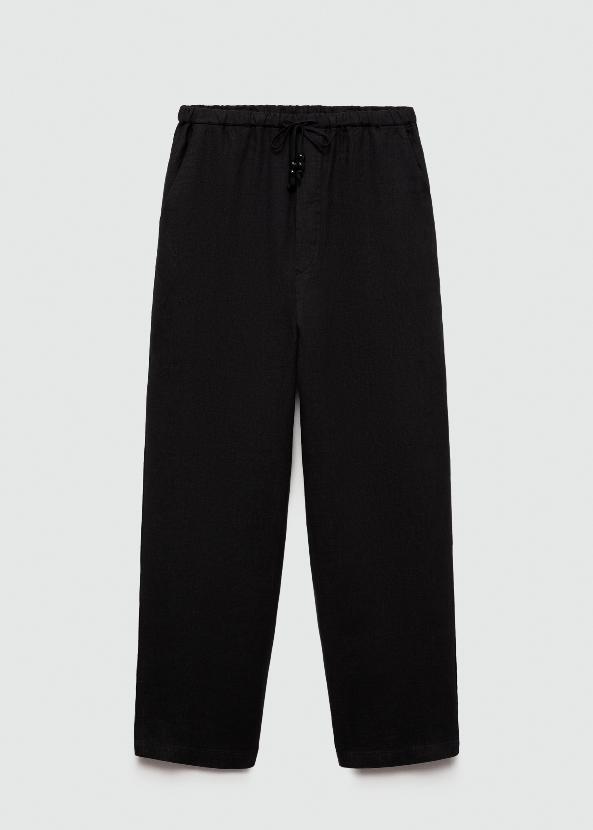 Pantalon jogging lin - Article sans modèle, Noir. Ref: 77050332-00.