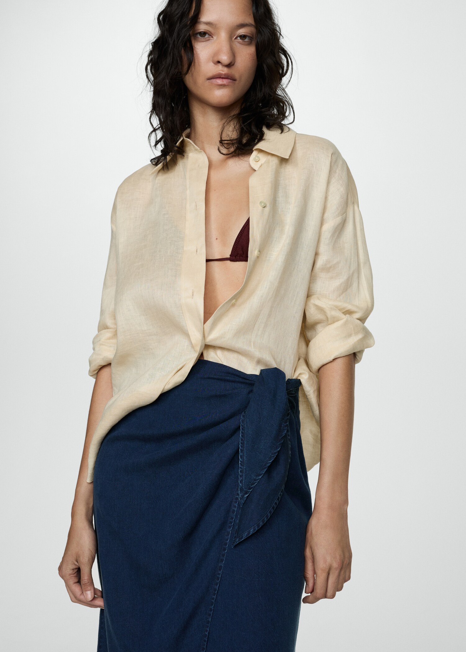 Lyocell sarong skirt - Details of the article 1