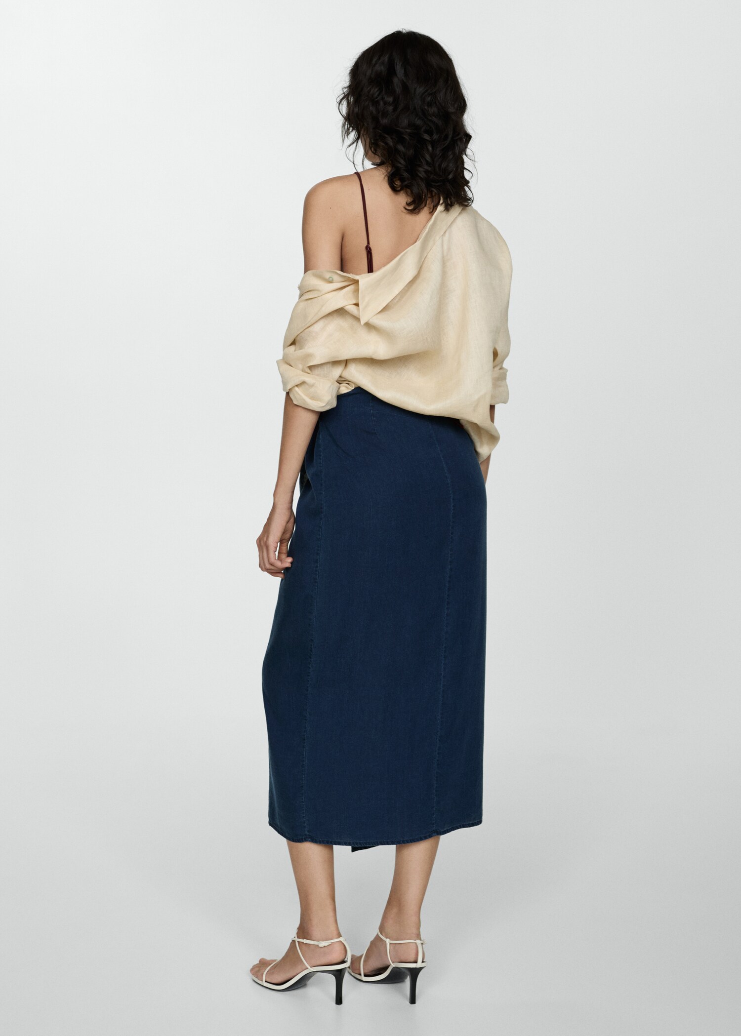 Lyocell sarong skirt - Reverse of the article