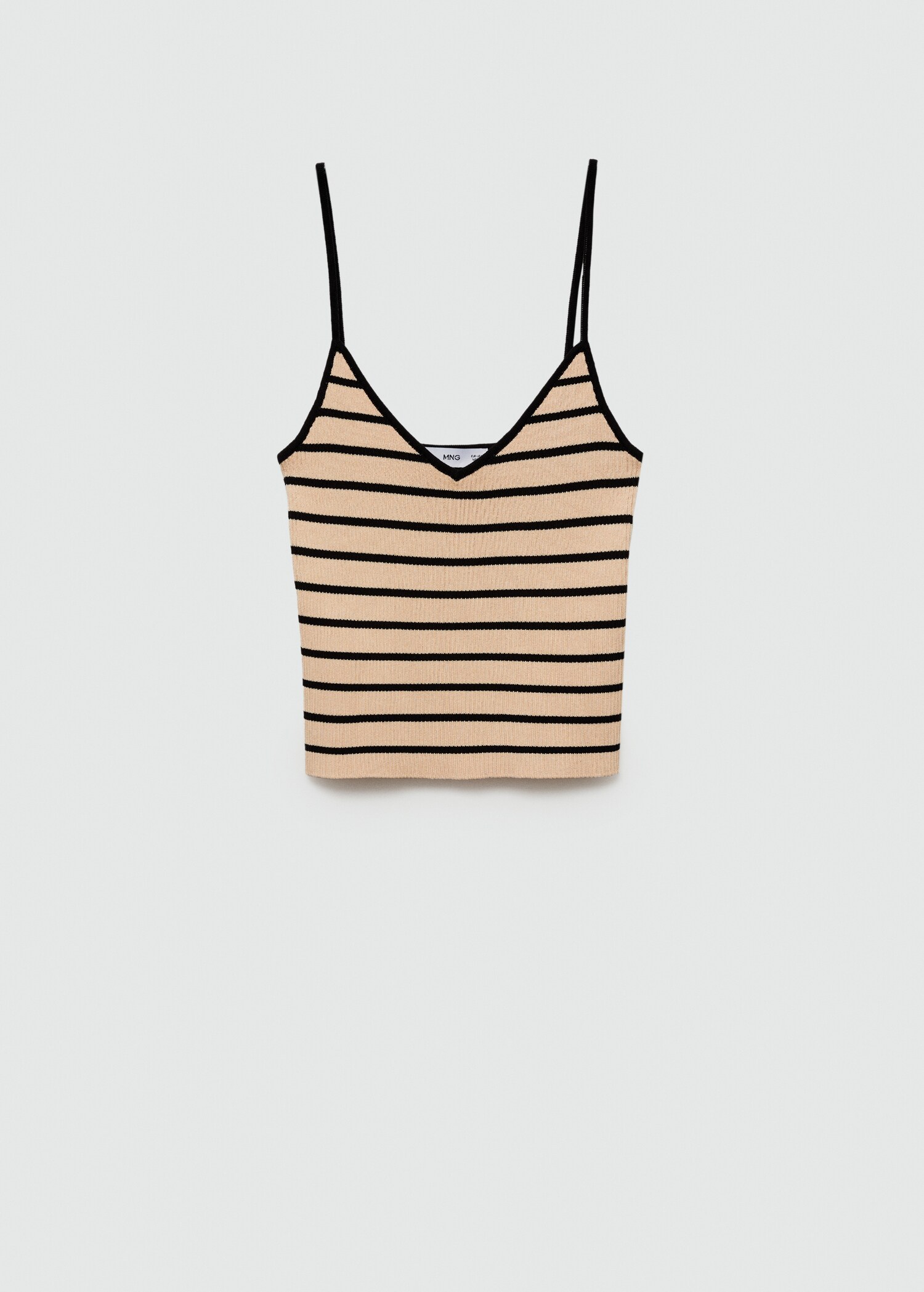Ribbed top with thin straps - Article without model
