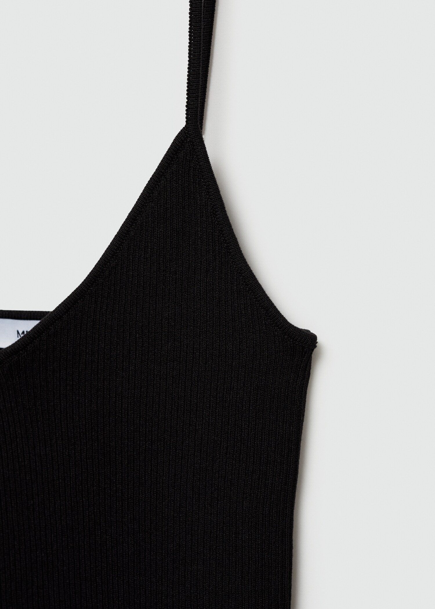 Ribbed top with thin straps - Details of the article 8