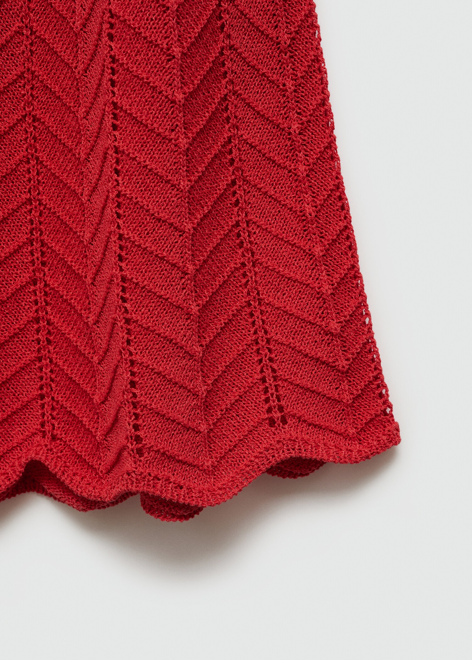 Strickkleid mit Lochmuster und Schleifen - Detail des Artikels 0