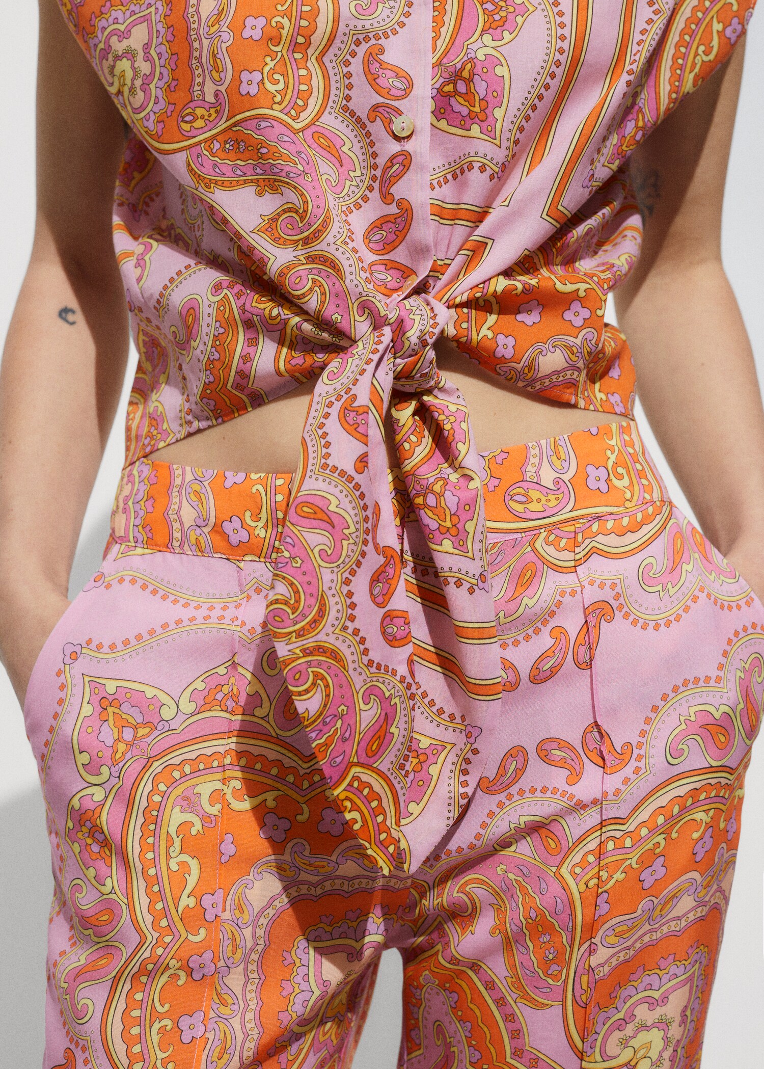 Gemusterte Lyocell-Hose - Detail des Artikels 6