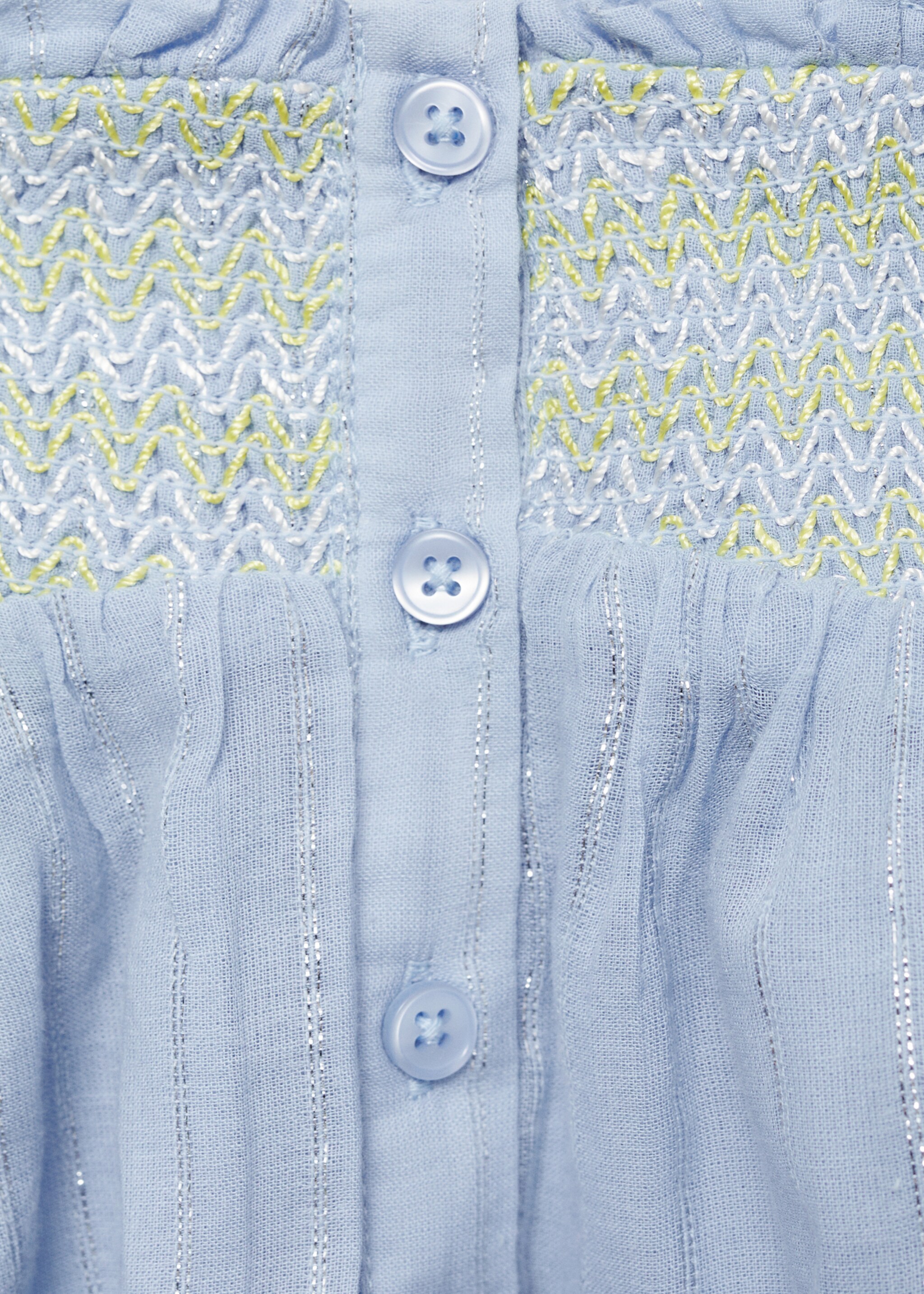 Baumwollbluse mit Stickereien - Detail des Artikels 8
