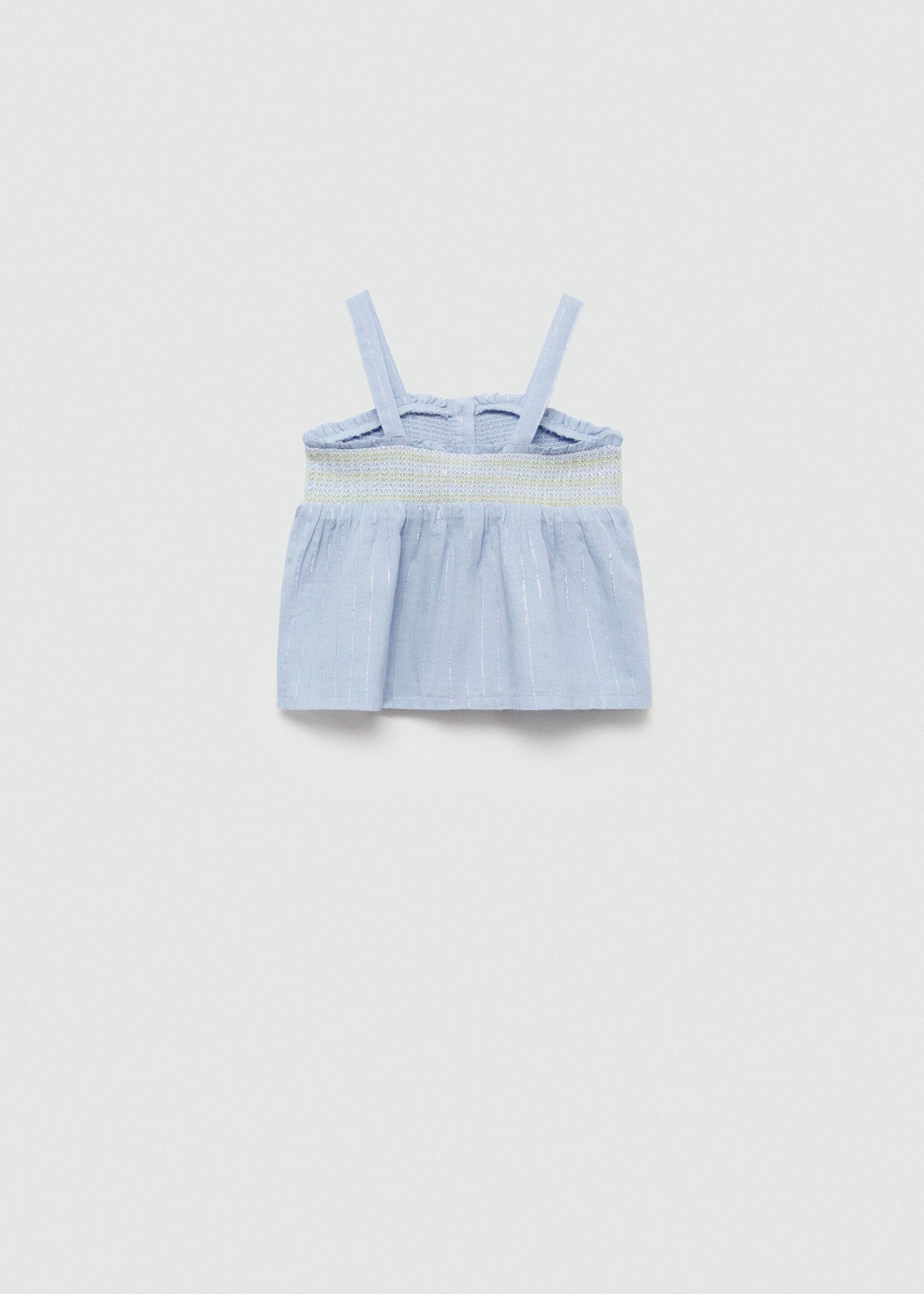 Baumwollbluse mit Stickereien - Rückseite des Artikels