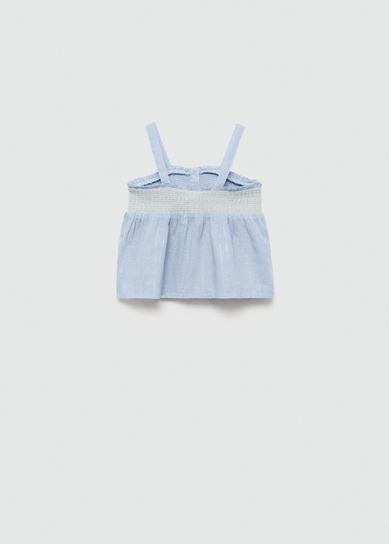 Baumwollbluse mit Stickereien - Rückseite des Artikels