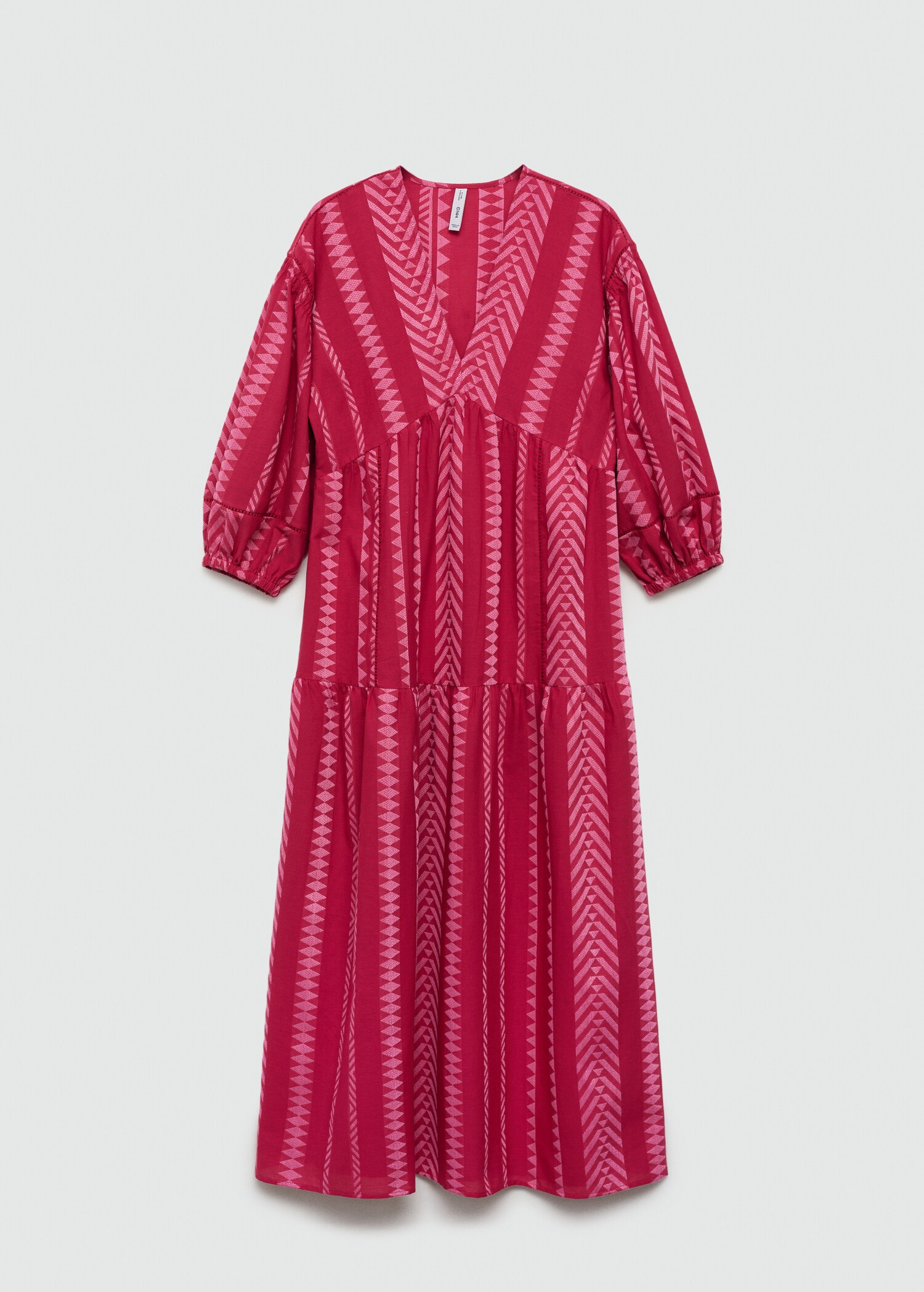 Robe midi en imprimé géométrique - Article sans modèle