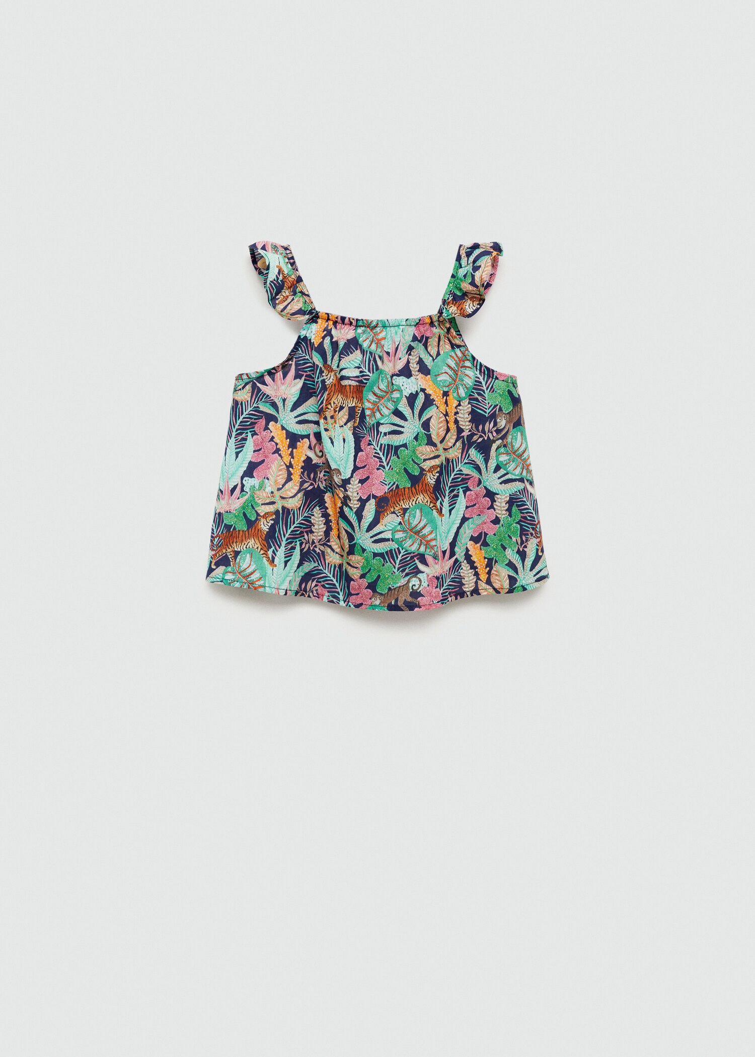 Bluse mit tropischem Print - Artikel ohne Model