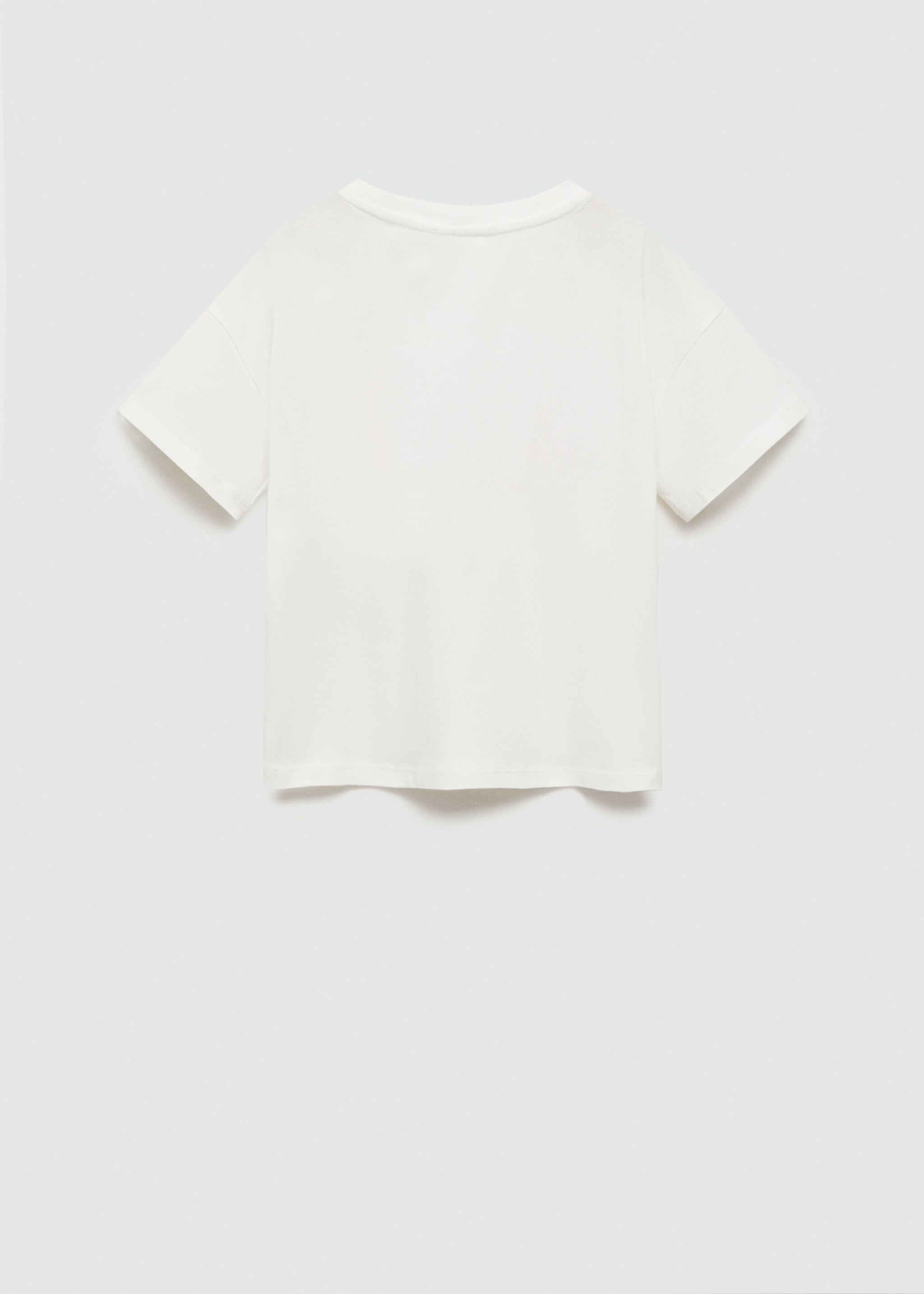 Bedrucktes Baumwoll-T-Shirt - Rückseite des Artikels
