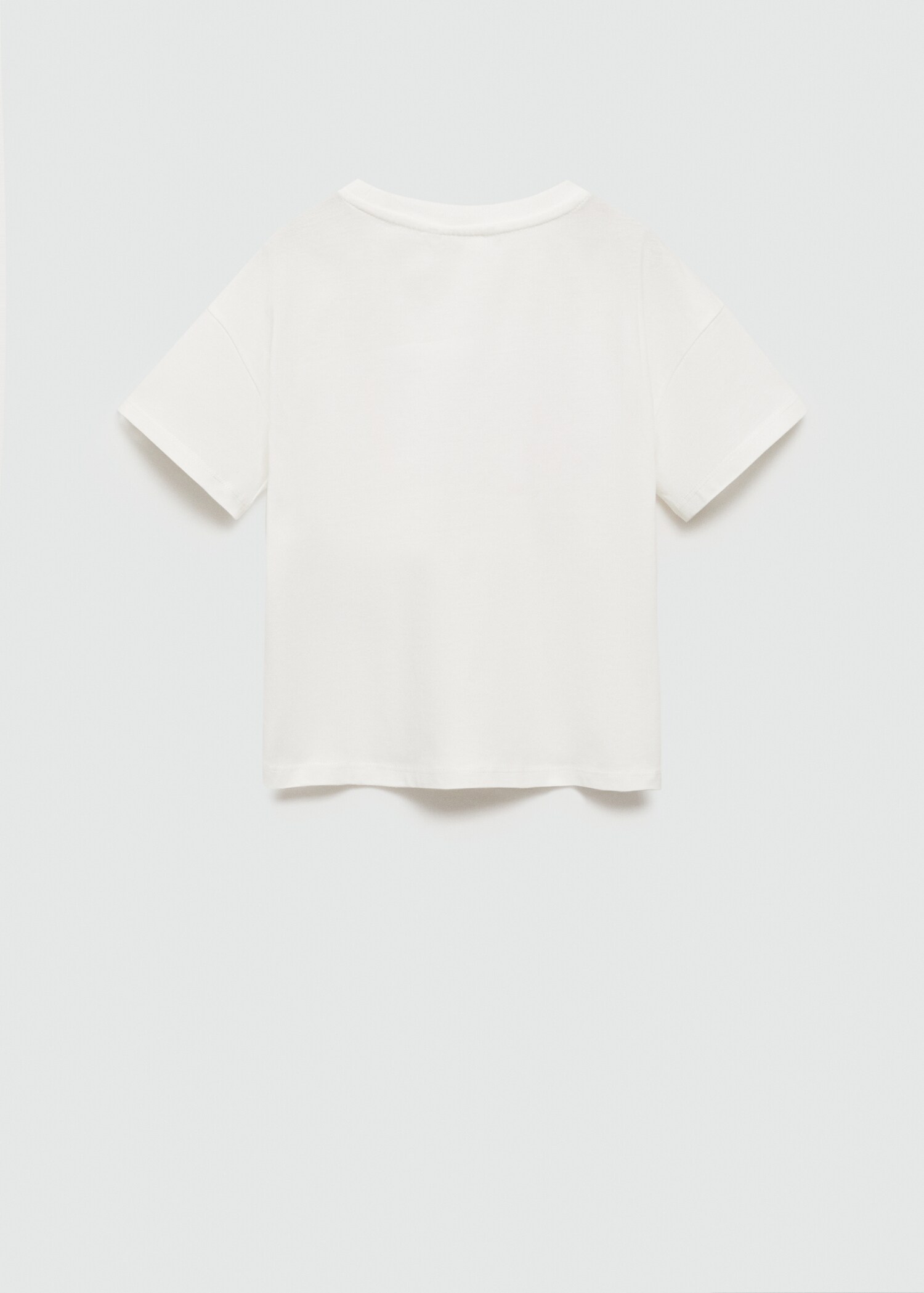 Printed cotton-blend T-shirt - Reverse of the article