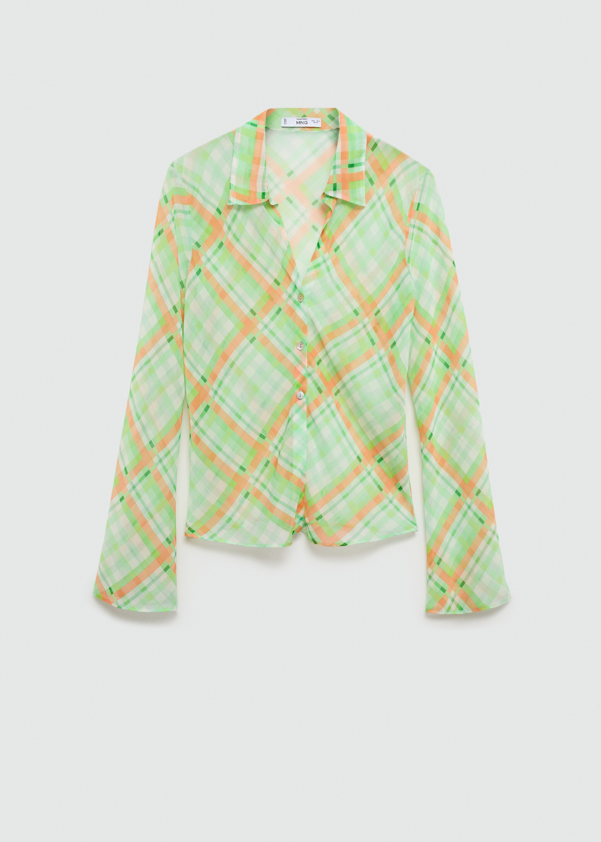 Check-print shirt - Article without model