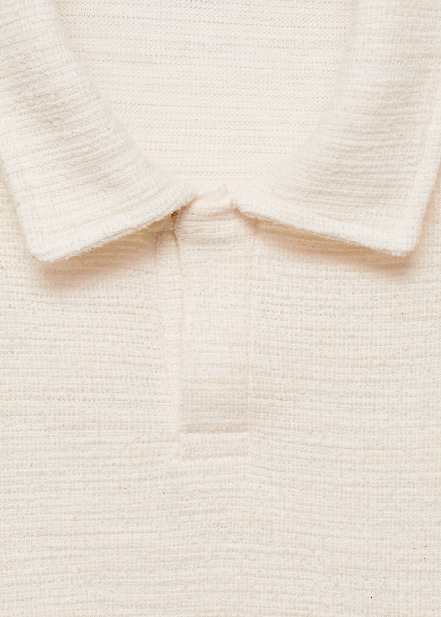 Getextureerd gebreid regular-fit poloshirt - Detail van het artikel 8