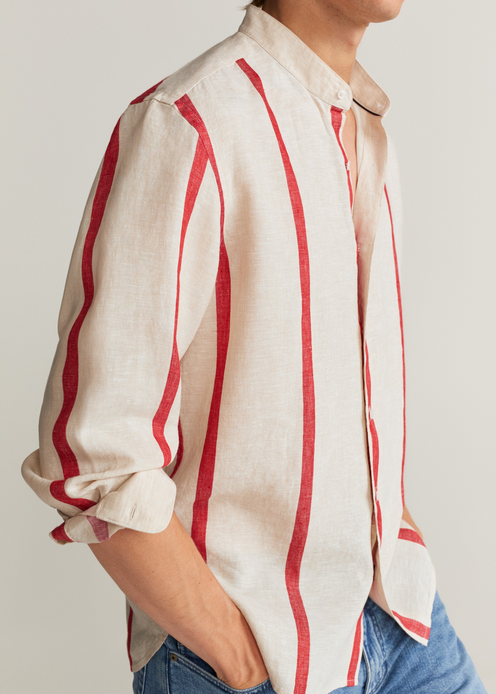 Camisa regular fit 100% lino - Detalle del artículo 2