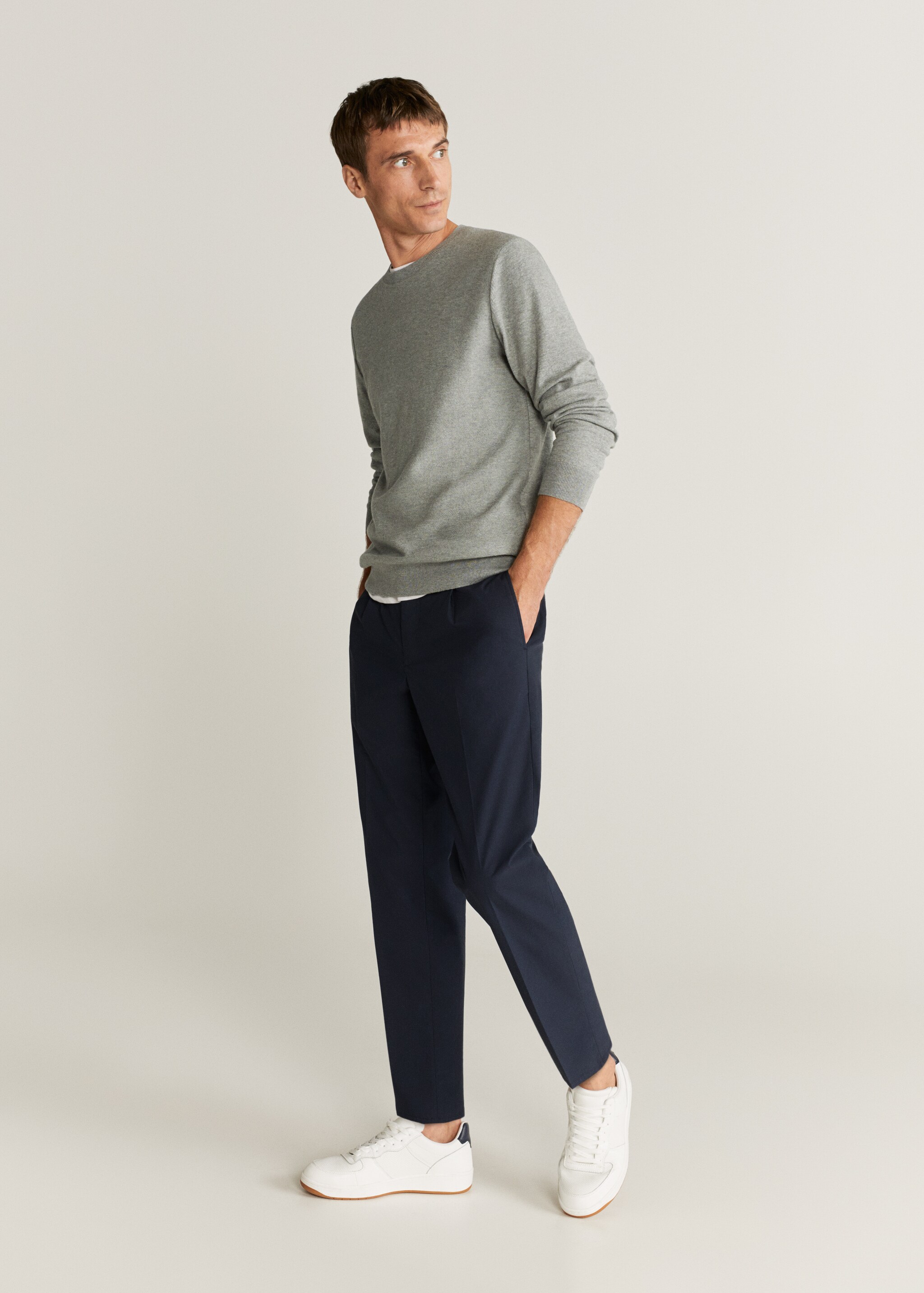 Pull coton cachemire - Plan moyen