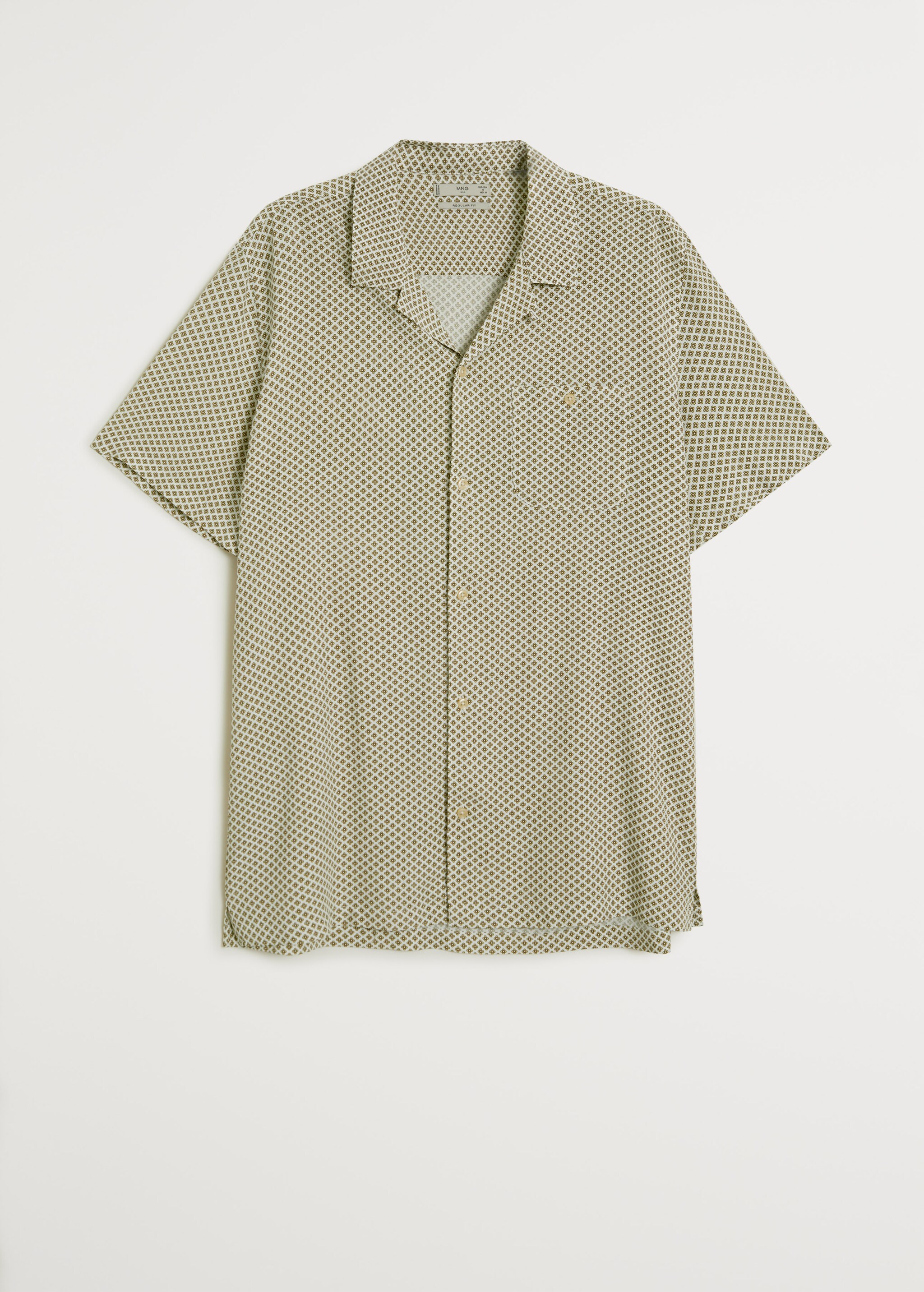 Regular fit geometric print shirt - Article without model