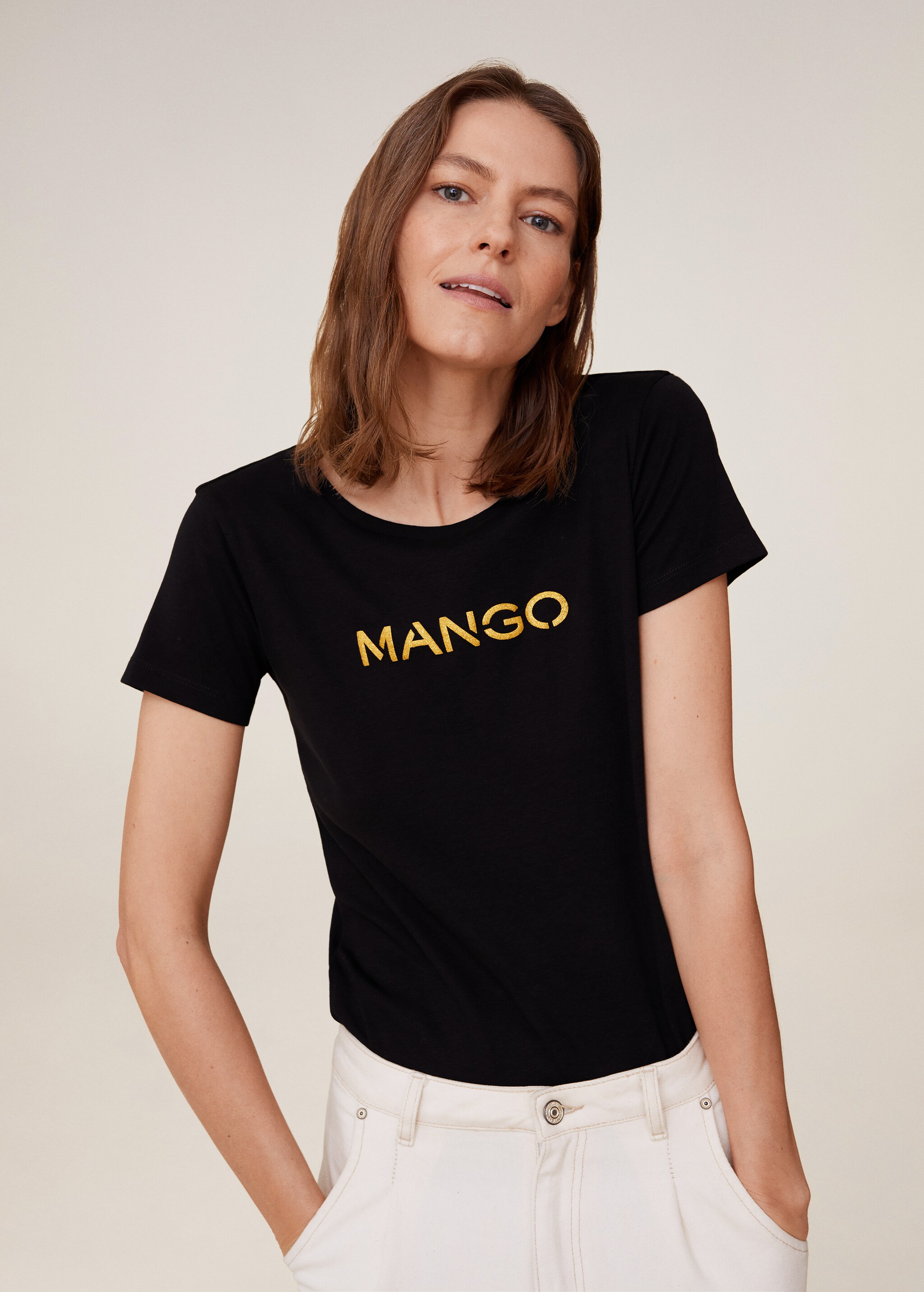 Camiseta logo manga corta - Plano medio