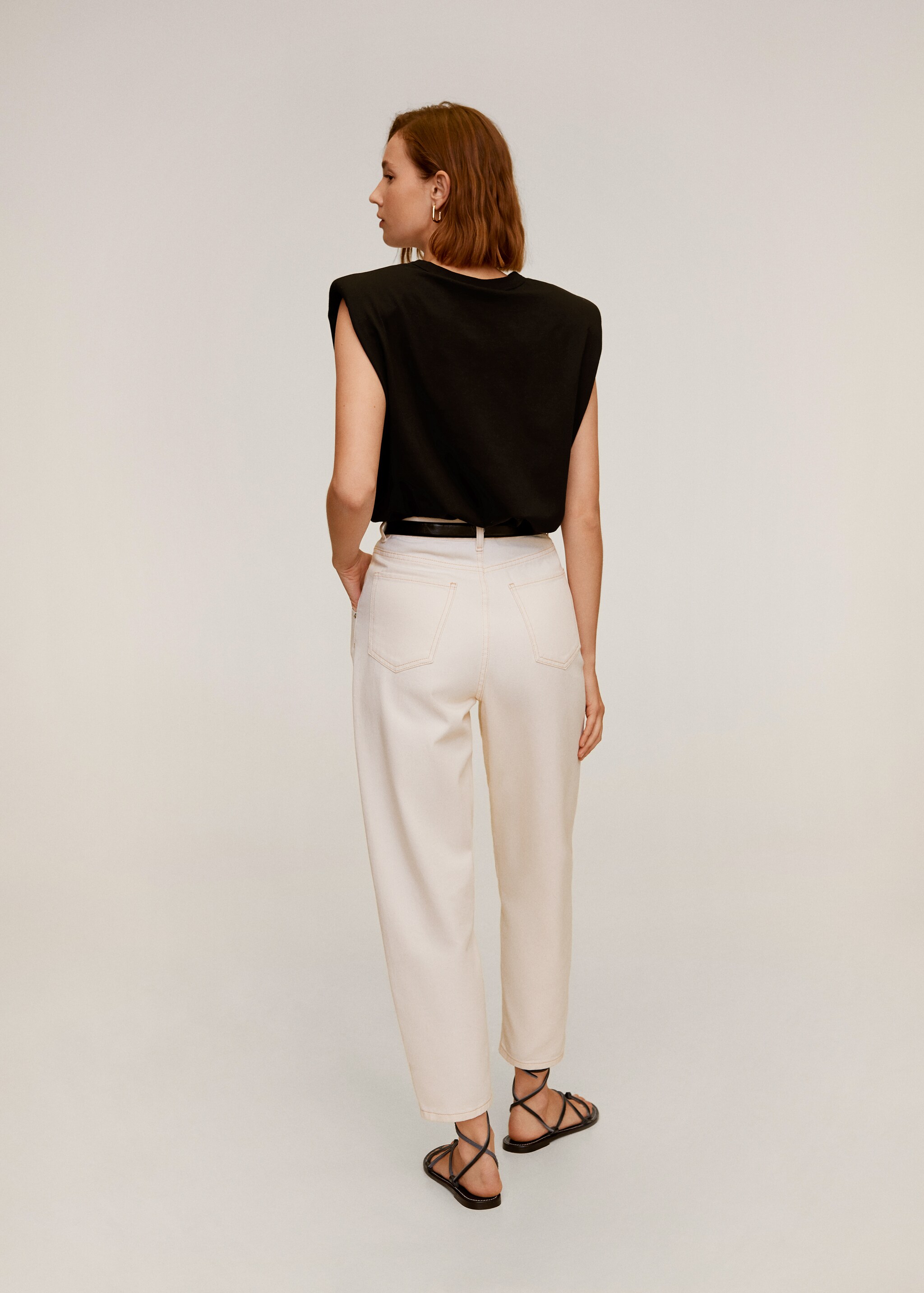 Jeans slouchy pinzas  - Reverso del artículo