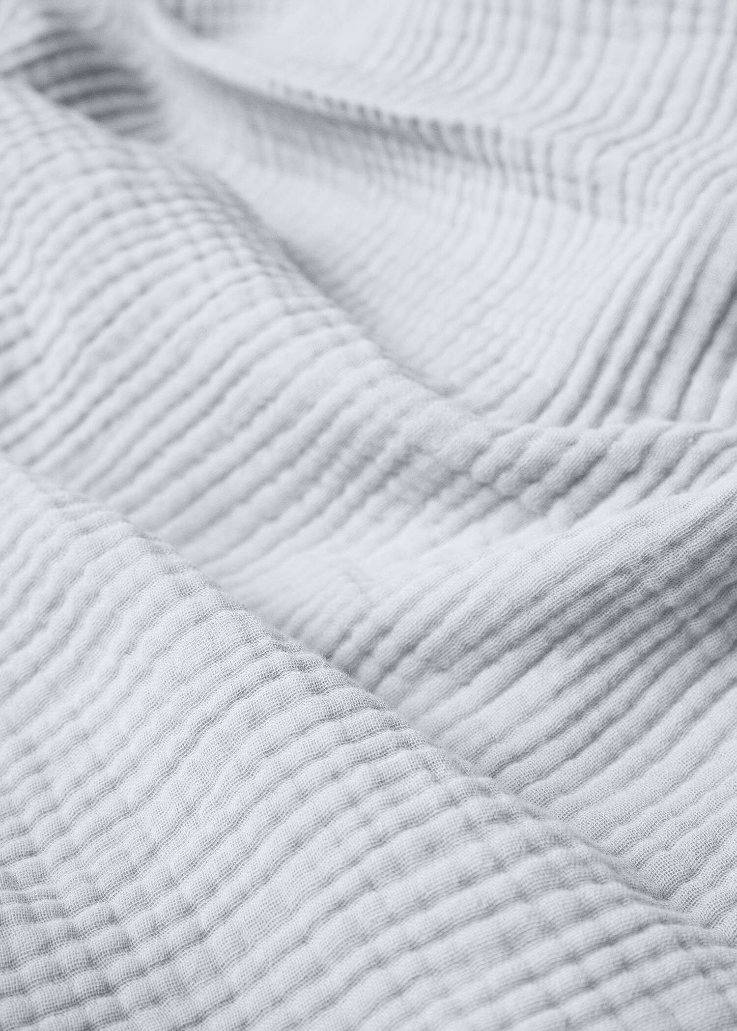 Cotton gauze duvet cover for king bed - Details of the article 2