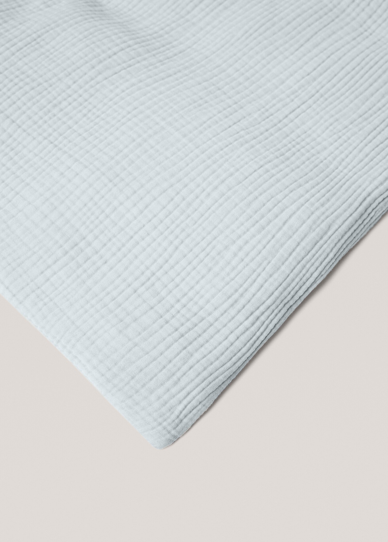 Cotton gauze duvet cover for king bed - Details of the article 3