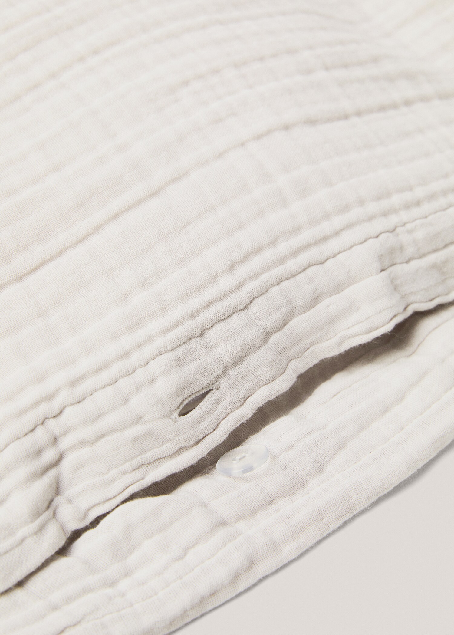 Cotton gauze duvet cover for king bed - Details of the article 1