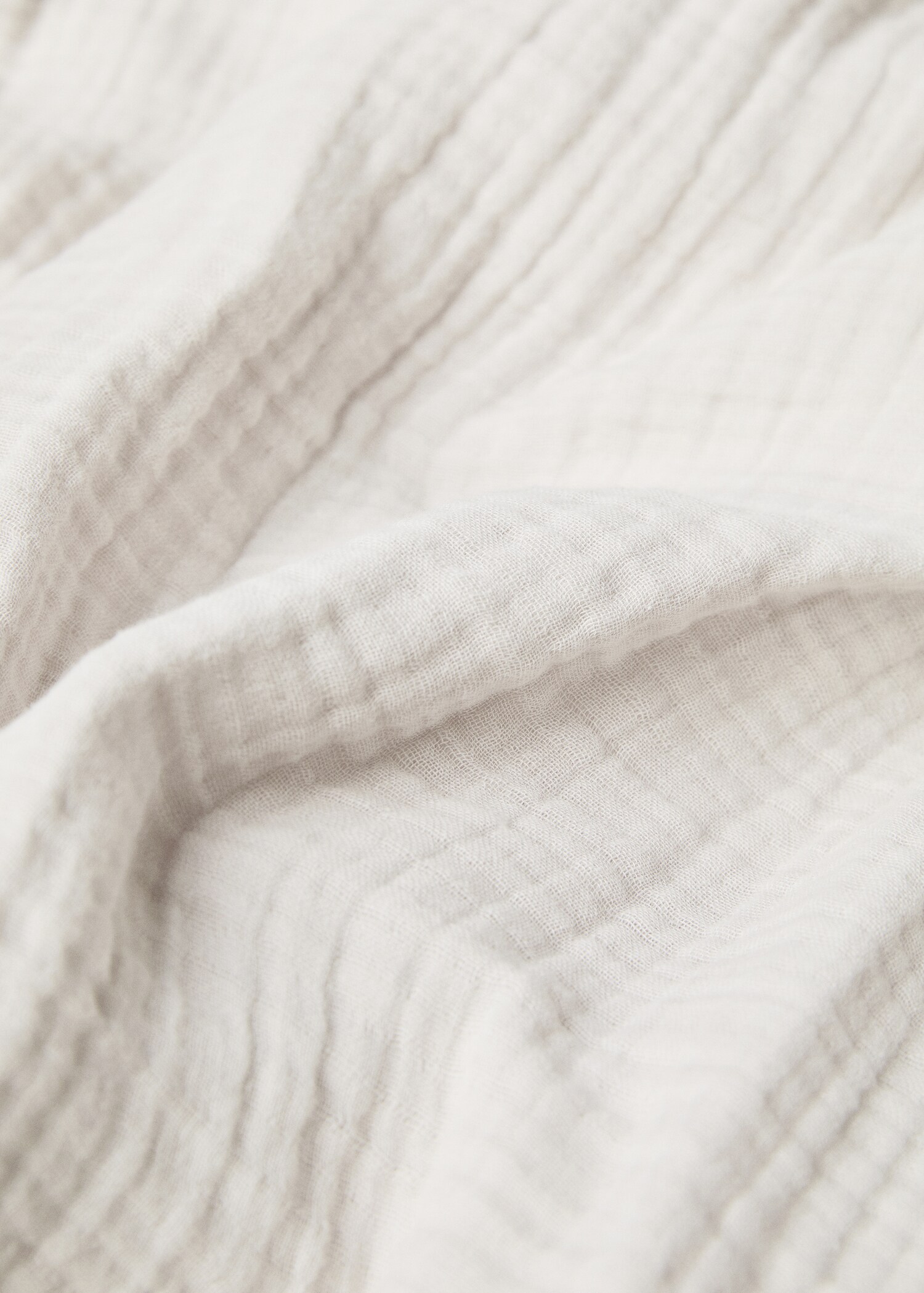Cotton gauze duvet cover for king bed - Details of the article 2