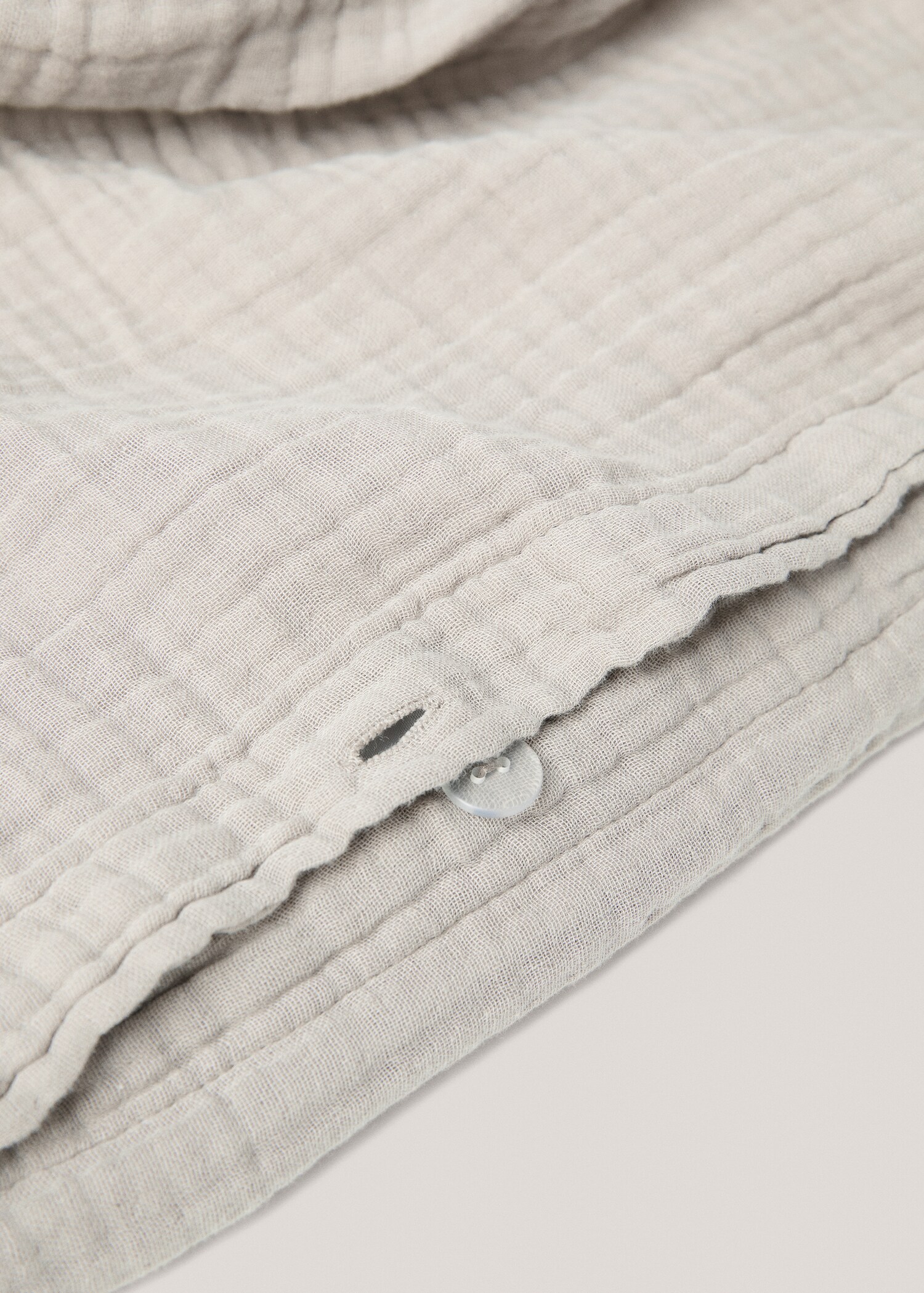 Cotton gauze duvet cover for king bed - Details of the article 1