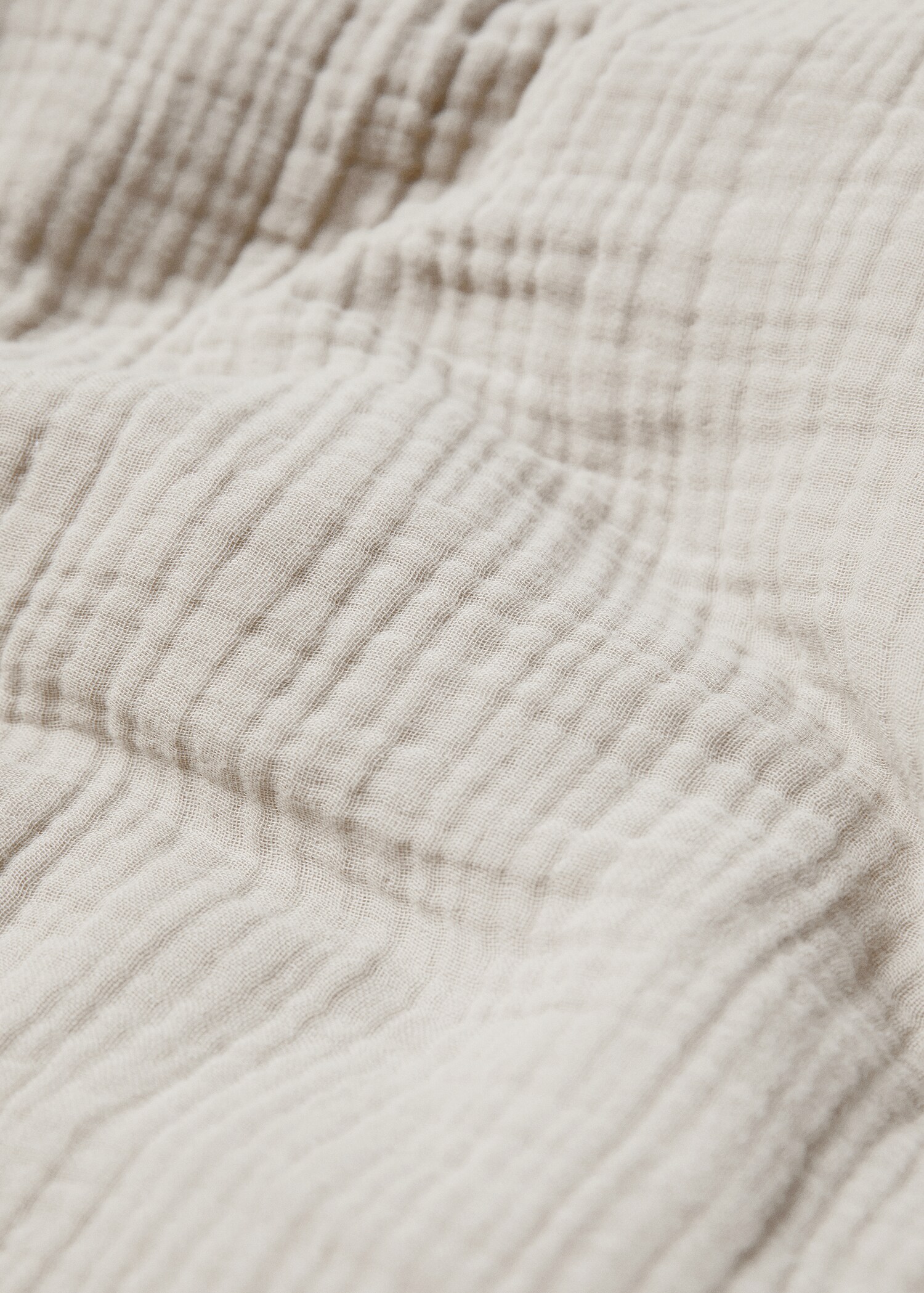 Cotton gauze duvet cover for king bed - Details of the article 2