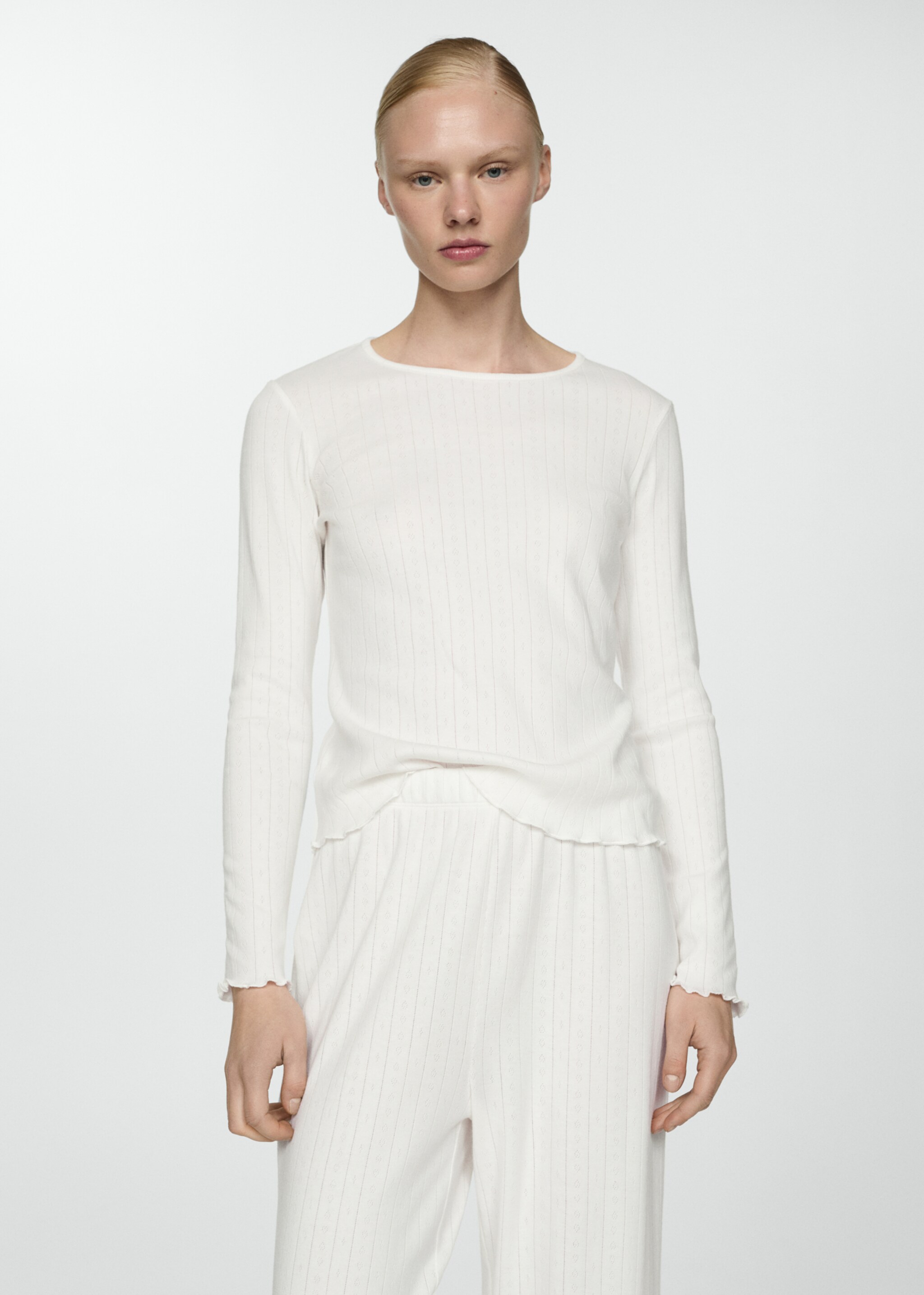 Two-piece cotton pyjamas - Medium plane
