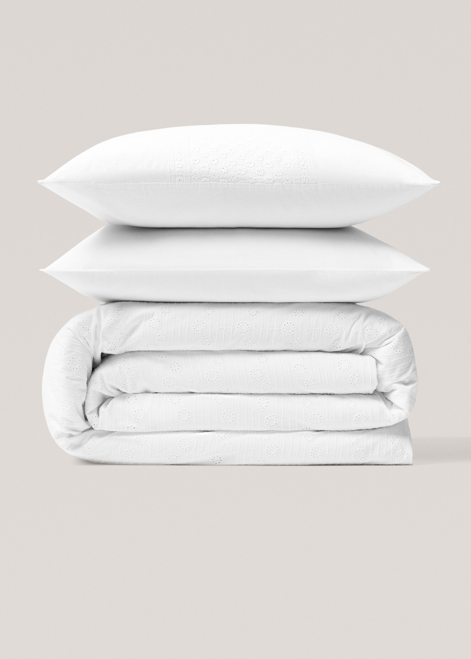 Povlak na přikrývku s květinovou výšivkou bavlna, na postel 150/160 cm - Zboží bez modelu